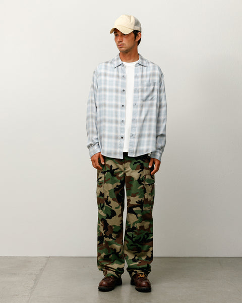 Matthew Plaid Shirt Sd Mens Long Sleeve In Lt. Blue