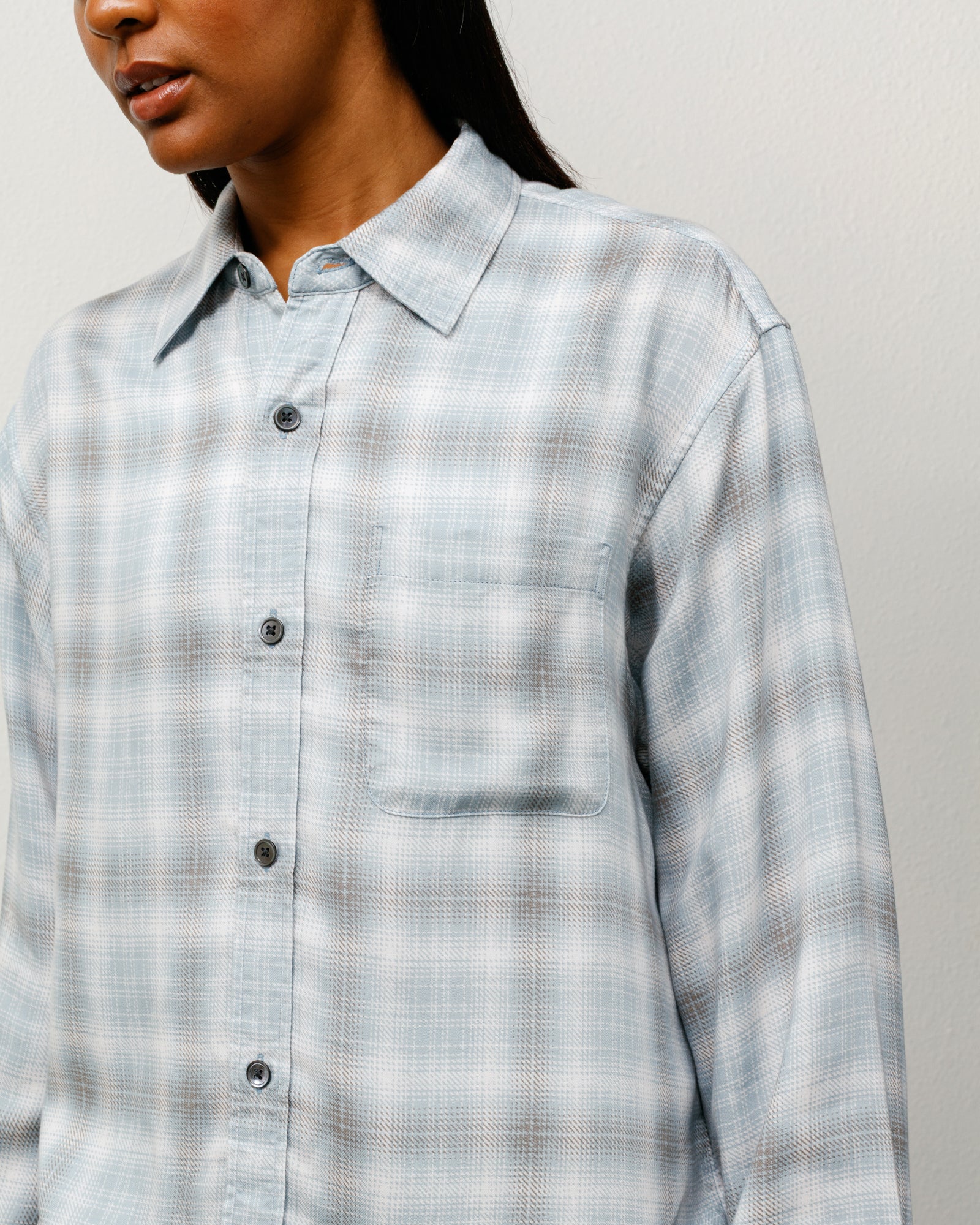 Matthew Printed Shirt - Lt. Blue | Tops & Shirts | Stüssy Japan