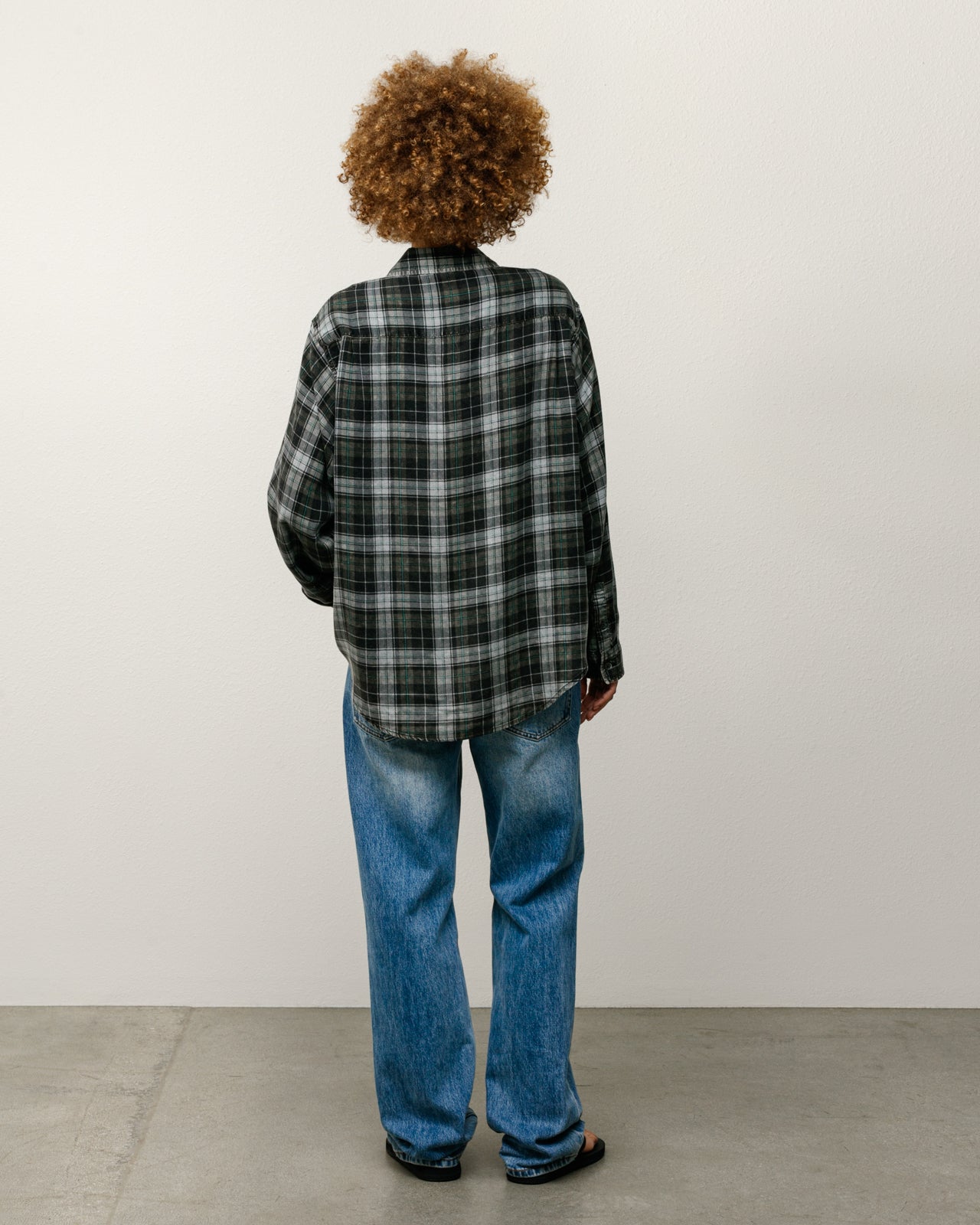 Matthew Plaid Shirt Cl Mens Long Sleeve In Charcoal