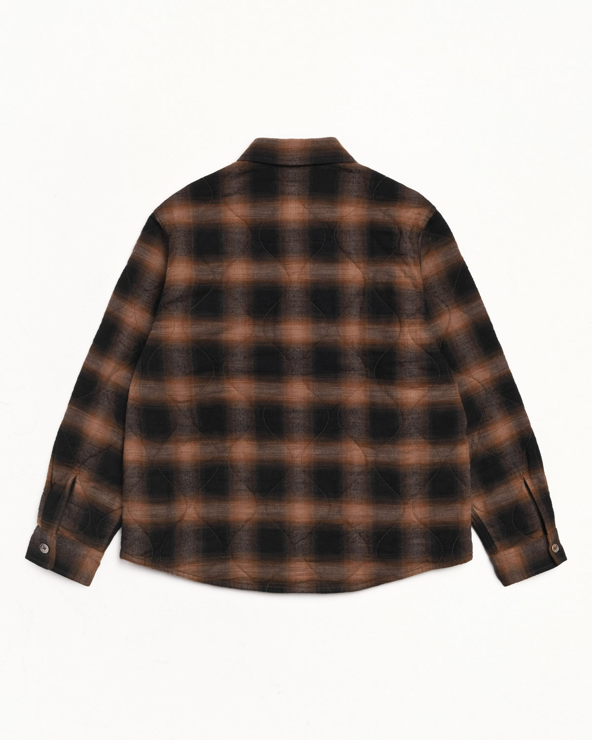 Quilted Plaid Shirt Jacket – Brown | Tops & Shirts | Stüssy Japan