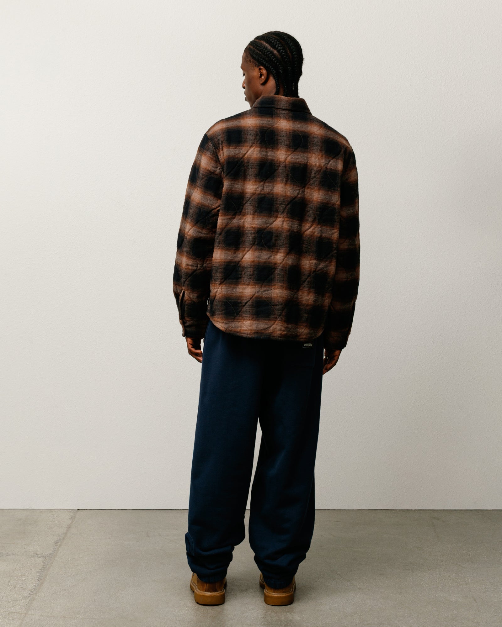 Quilted Plaid Shirt Jacket – Brown | Tops & Shirts | Stüssy Japan