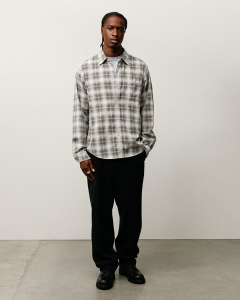 Dax Plaid Shirt Mens Long Sleeve In Brown