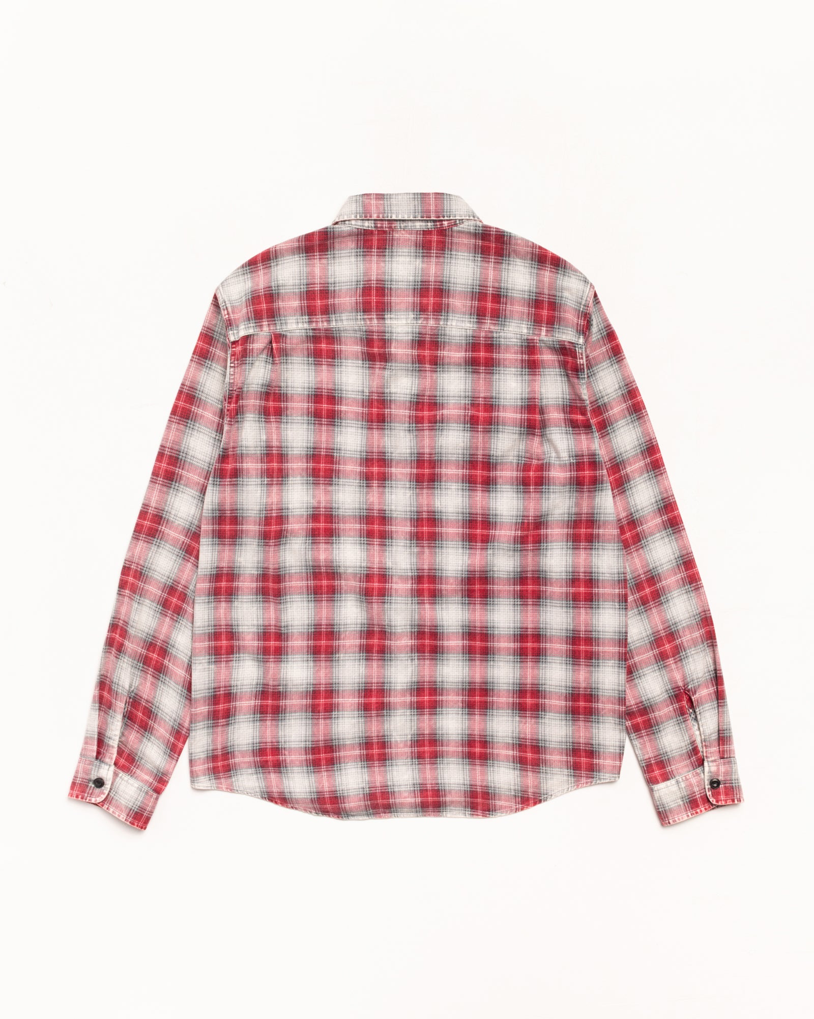 Dax Plaid Shirt Mens Long Sleeve In Red