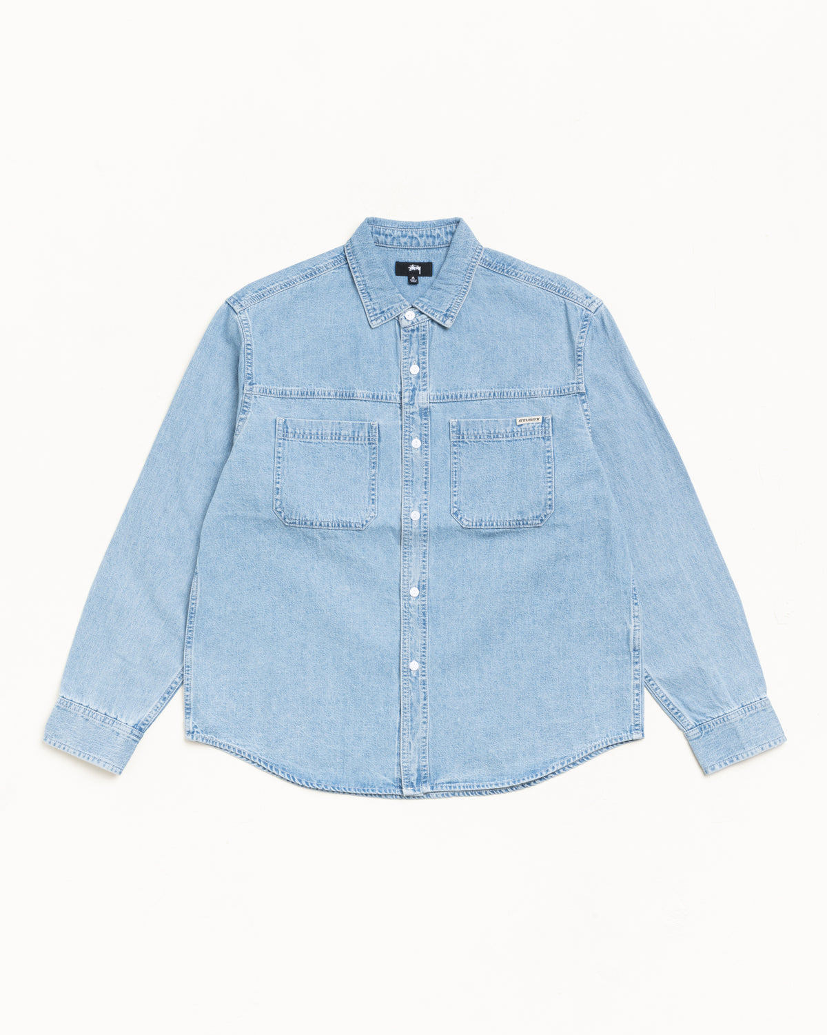 Work Denim Shirt – Light Denim | Tops & Shirts | Stüssy Japan