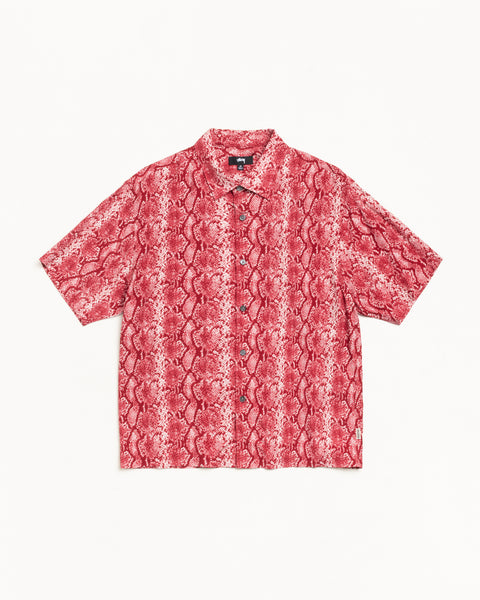 Python Ss Shirt Mens Short Sleeve In Red