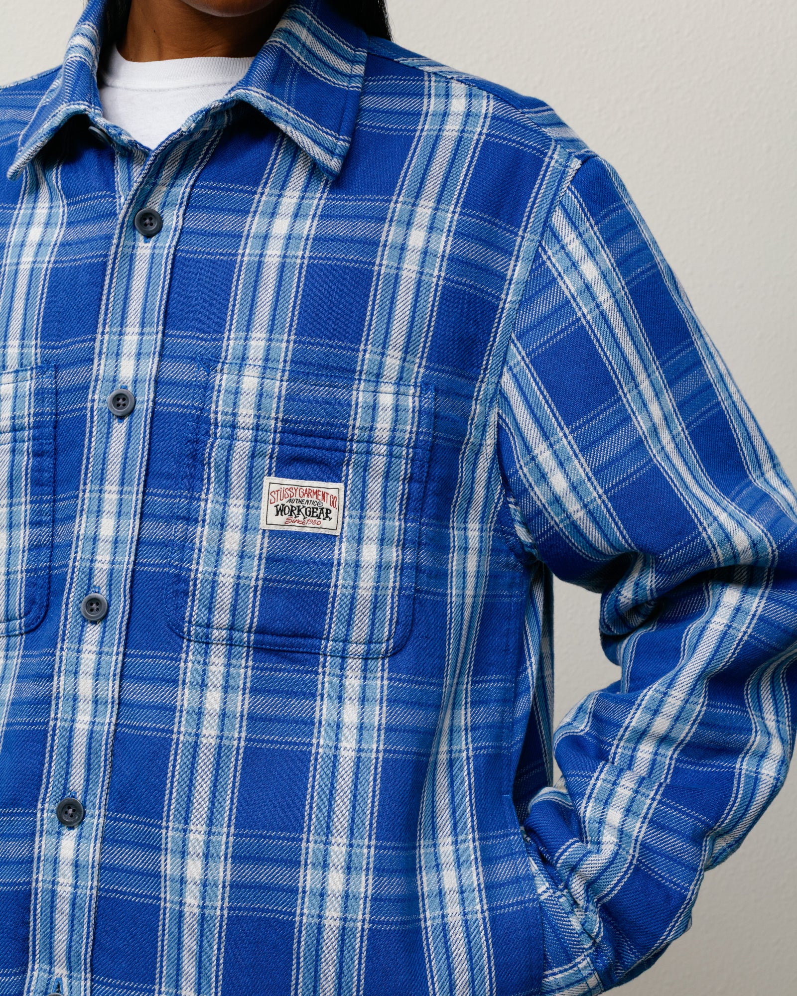 Lau Plaid Shirt Jacket – Blue | Tops & Shirts | Stüssy Japan