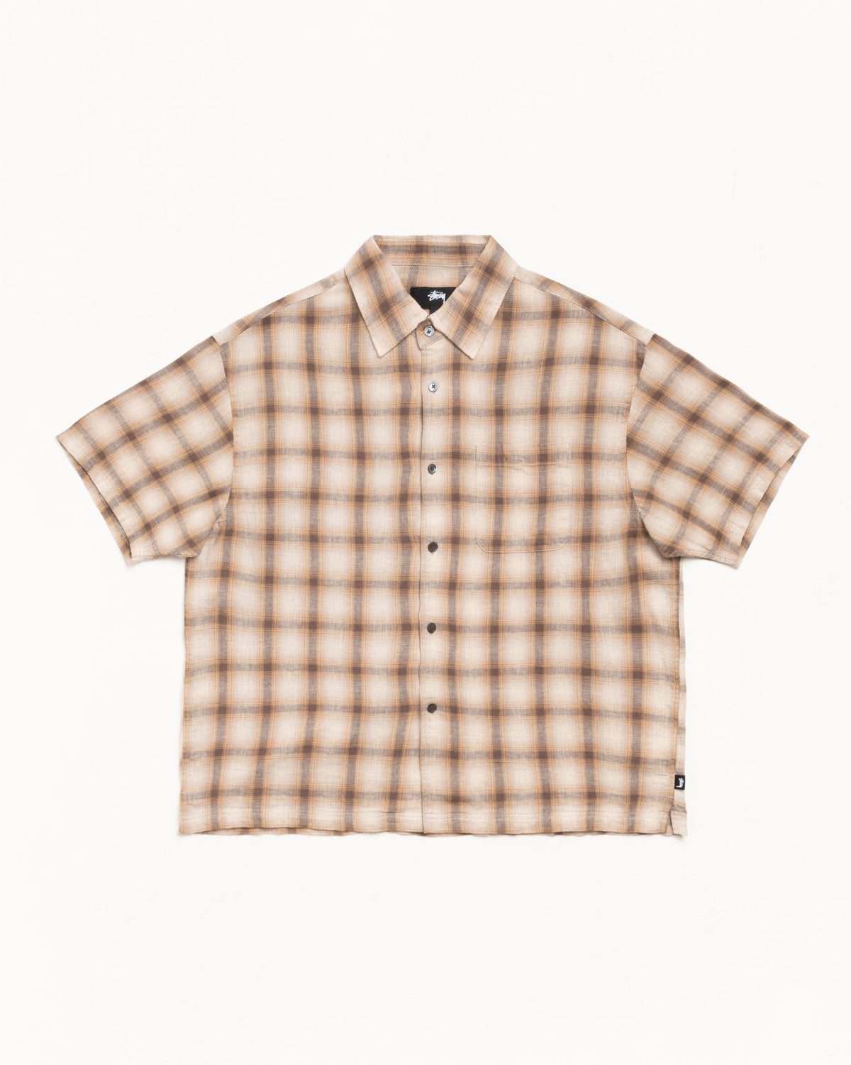 Liam SS Plaid Shirt – Brown | Tops & Shirts | Stüssy Japan