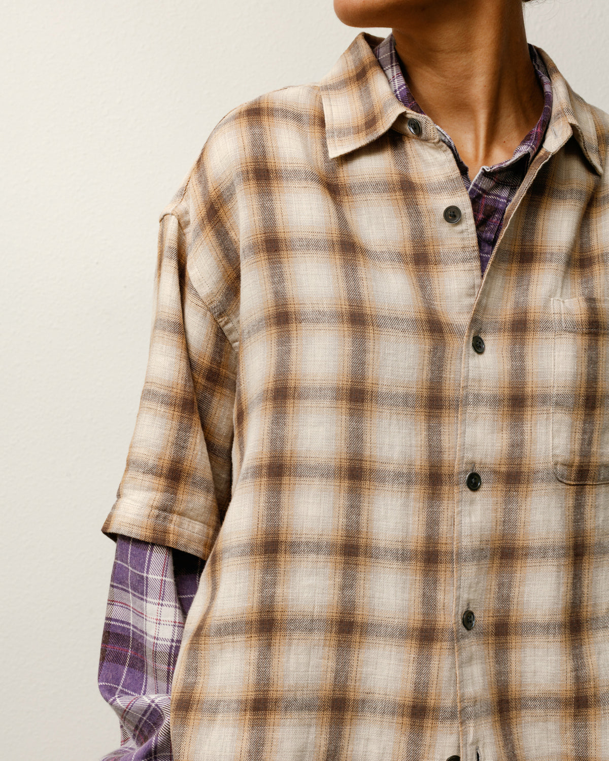Liam SS Plaid Shirt – Brown | Tops & Shirts | Stüssy Japan