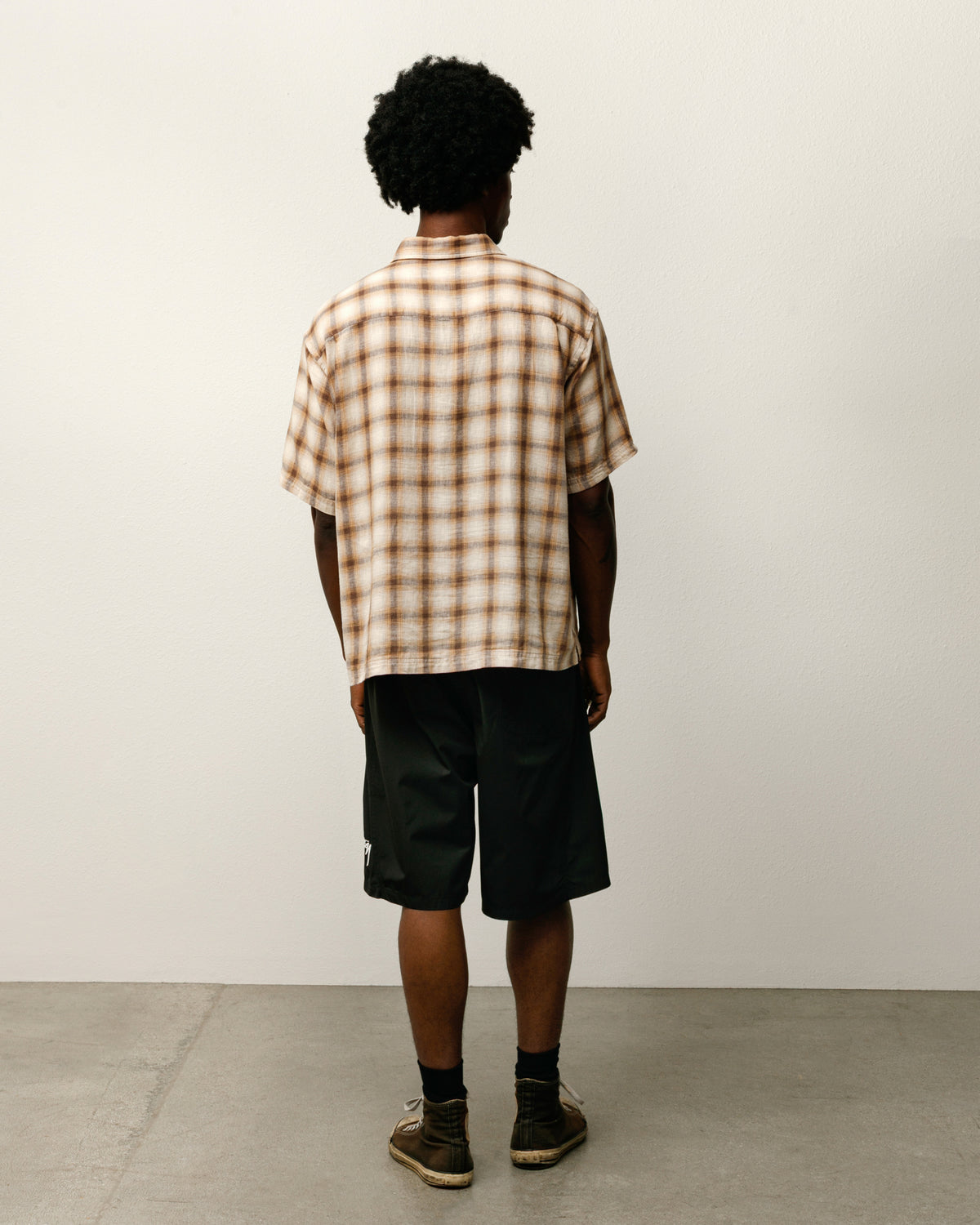 Liam SS Plaid Shirt – Brown | Tops & Shirts | Stüssy Japan