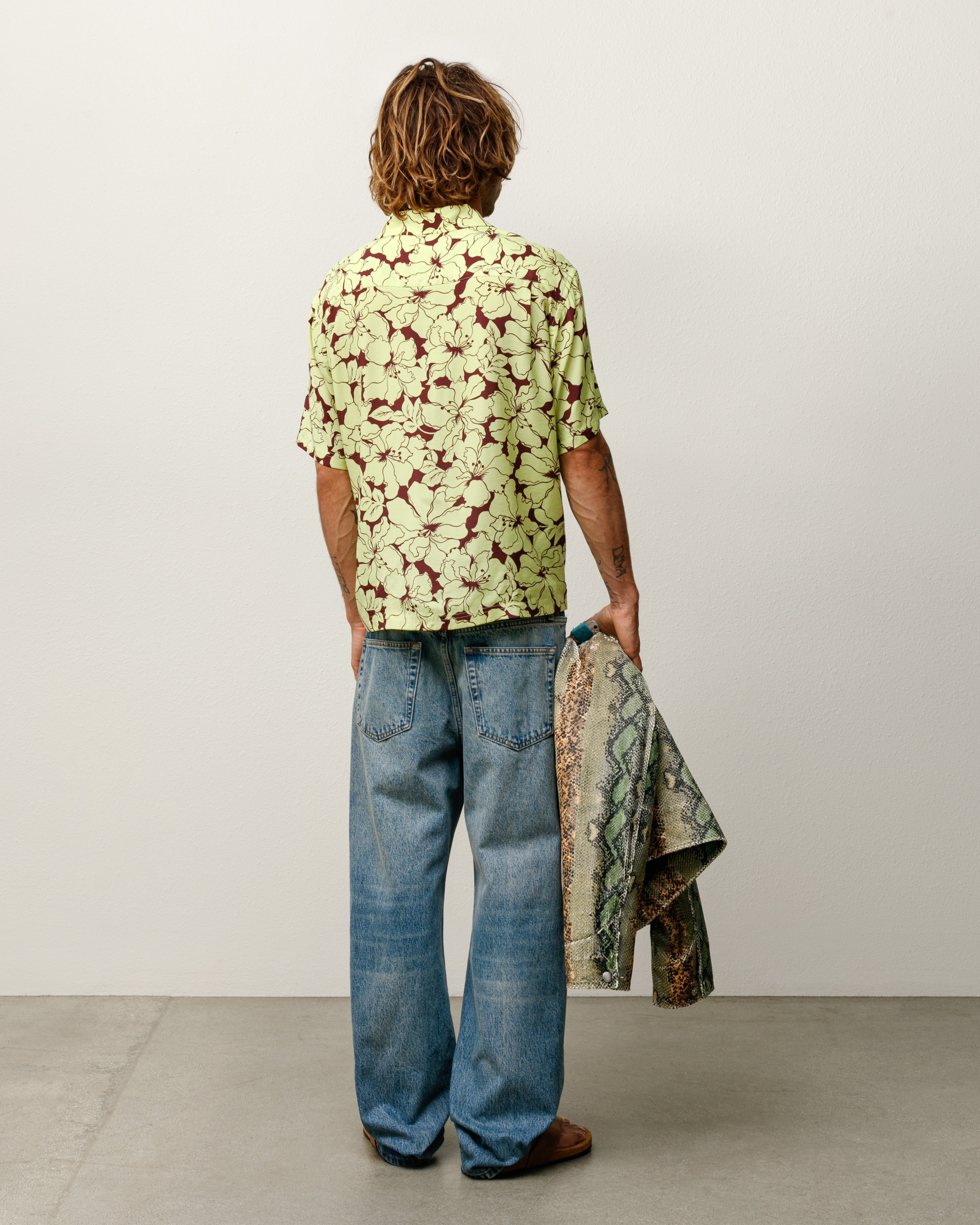 Floral Hawaiian Shirt – Lime | Tops & Shirts | Stüssy Japan