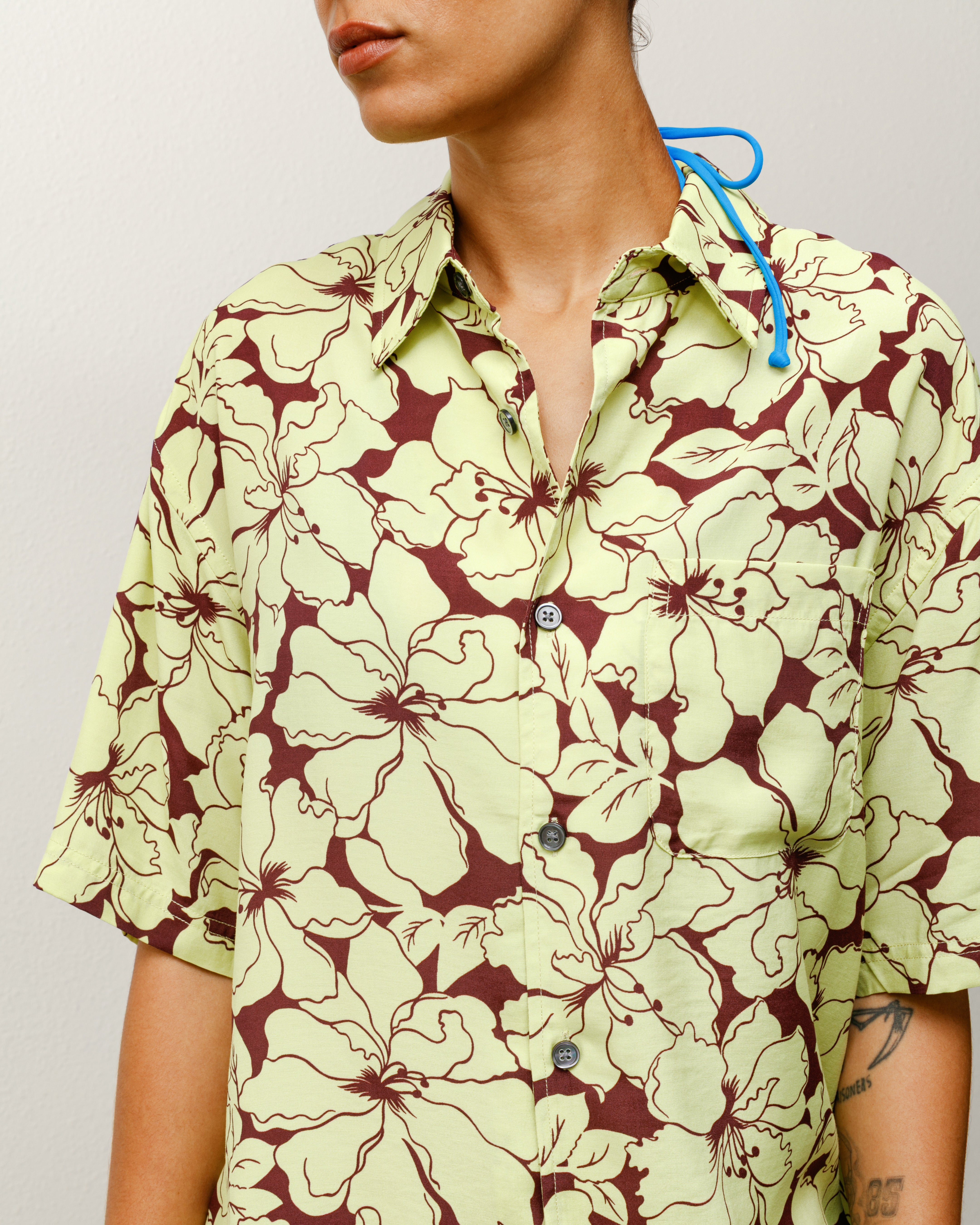 Floral Hawaiian Shirt – Lime | Tops & Shirts | Stüssy Japan