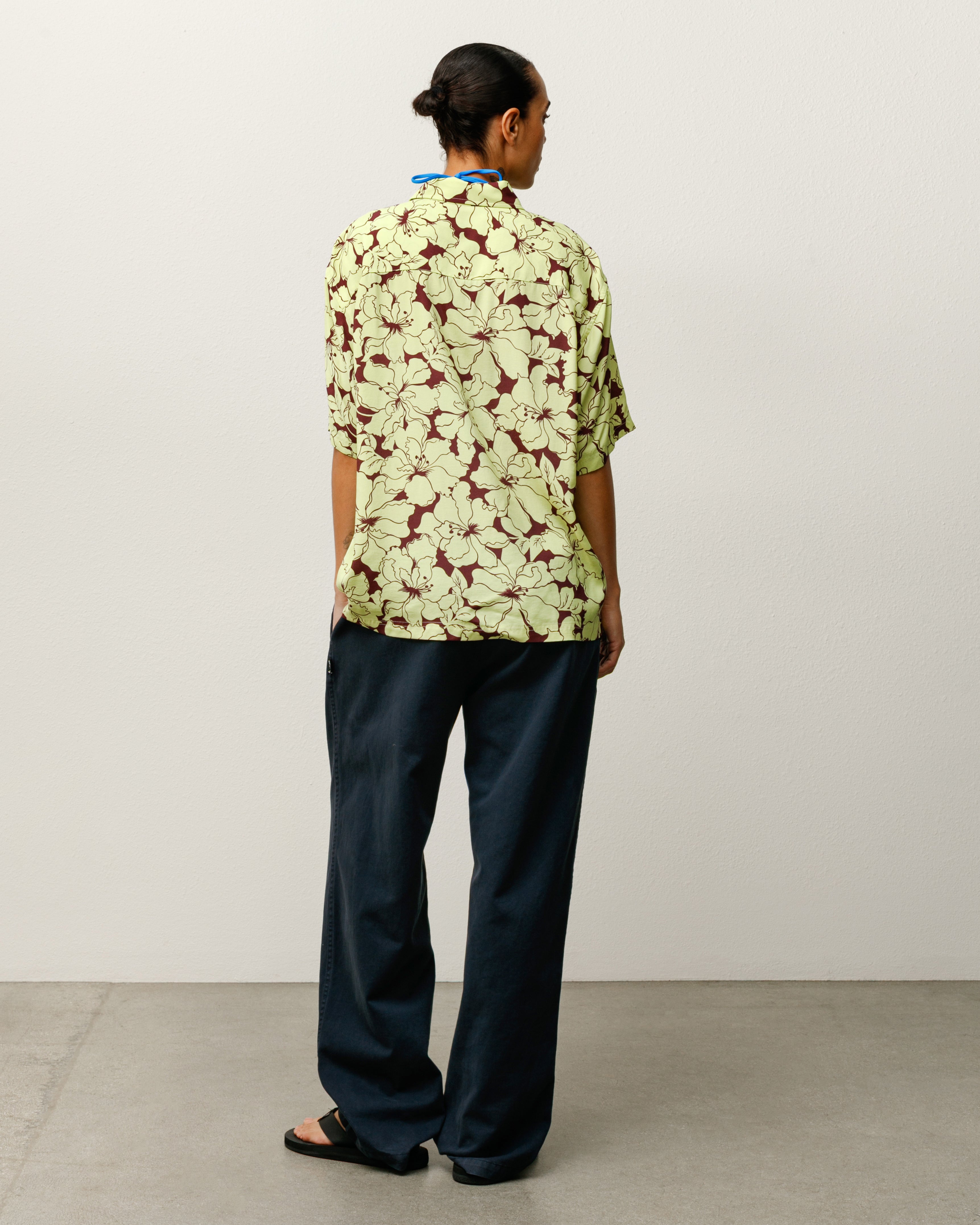 Floral Hawaiian Shirt – Lime | Tops & Shirts | Stüssy Japan