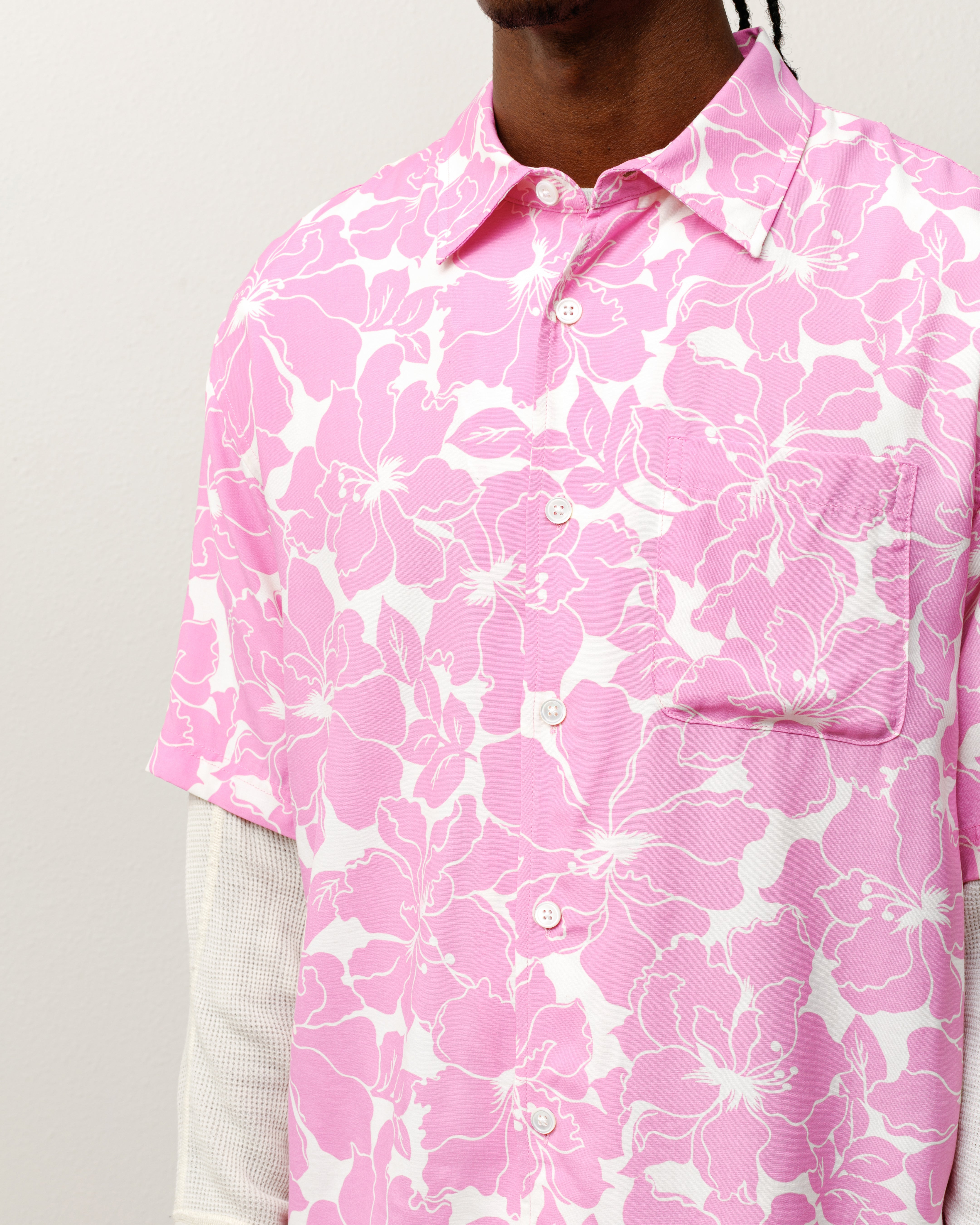 Floral Hawaiian Shirt – Pink | Tops & Shirts | Stüssy Japan