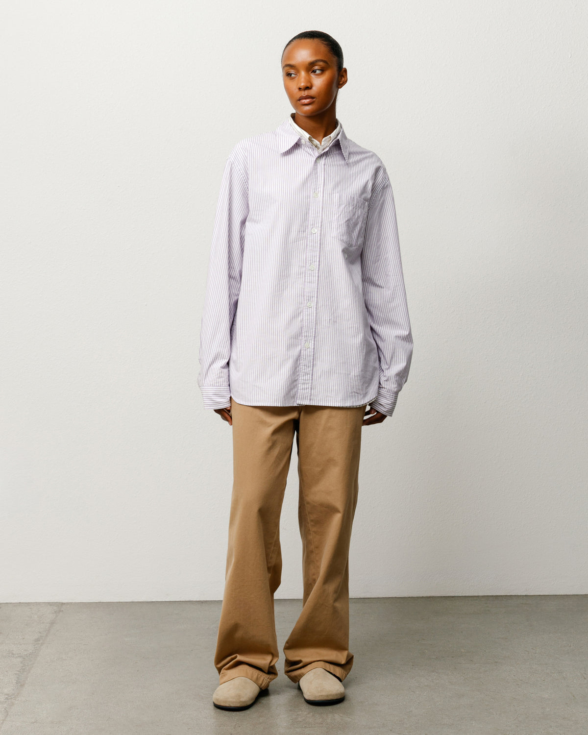 Standard Shirt – Purple Stripe | Tops & Shirts | Stüssy Japan