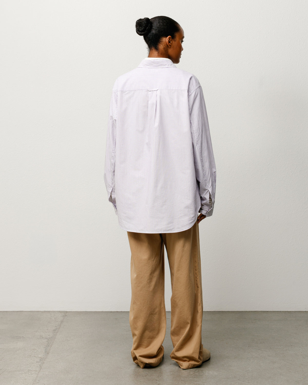 Standard Shirt - Purple Stripe Tops Shirts
