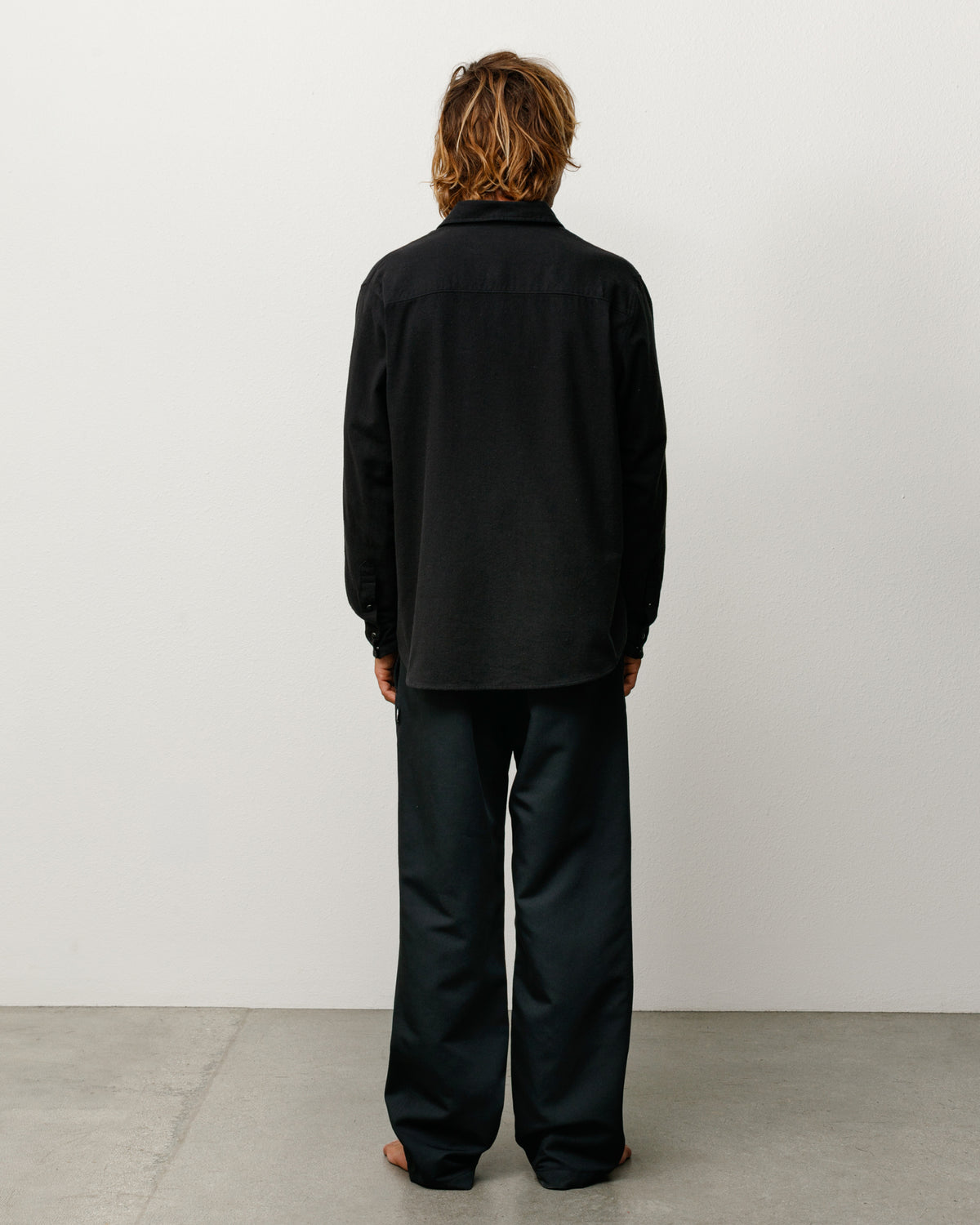 seyto Vintage satin gather blouson ブラック2 Vintage satin gather 