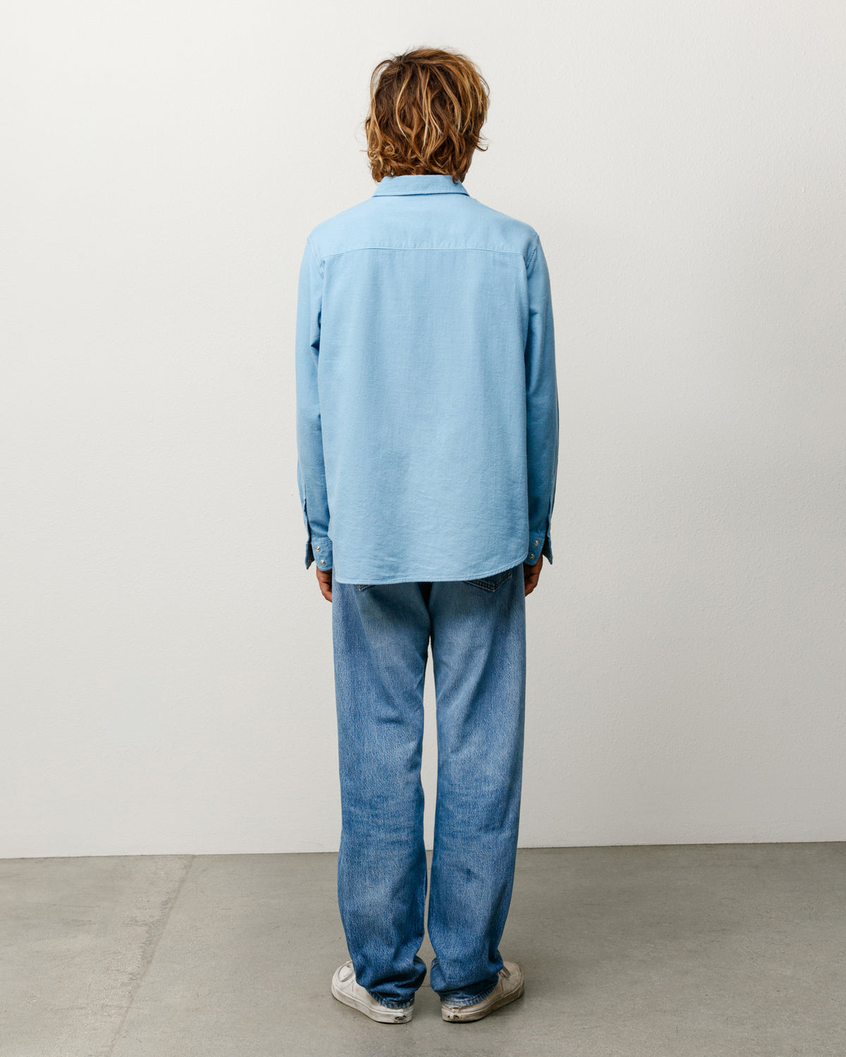 Cotton Silk Western Shirt – Blue | Tops & Knits | Stüssy Japan