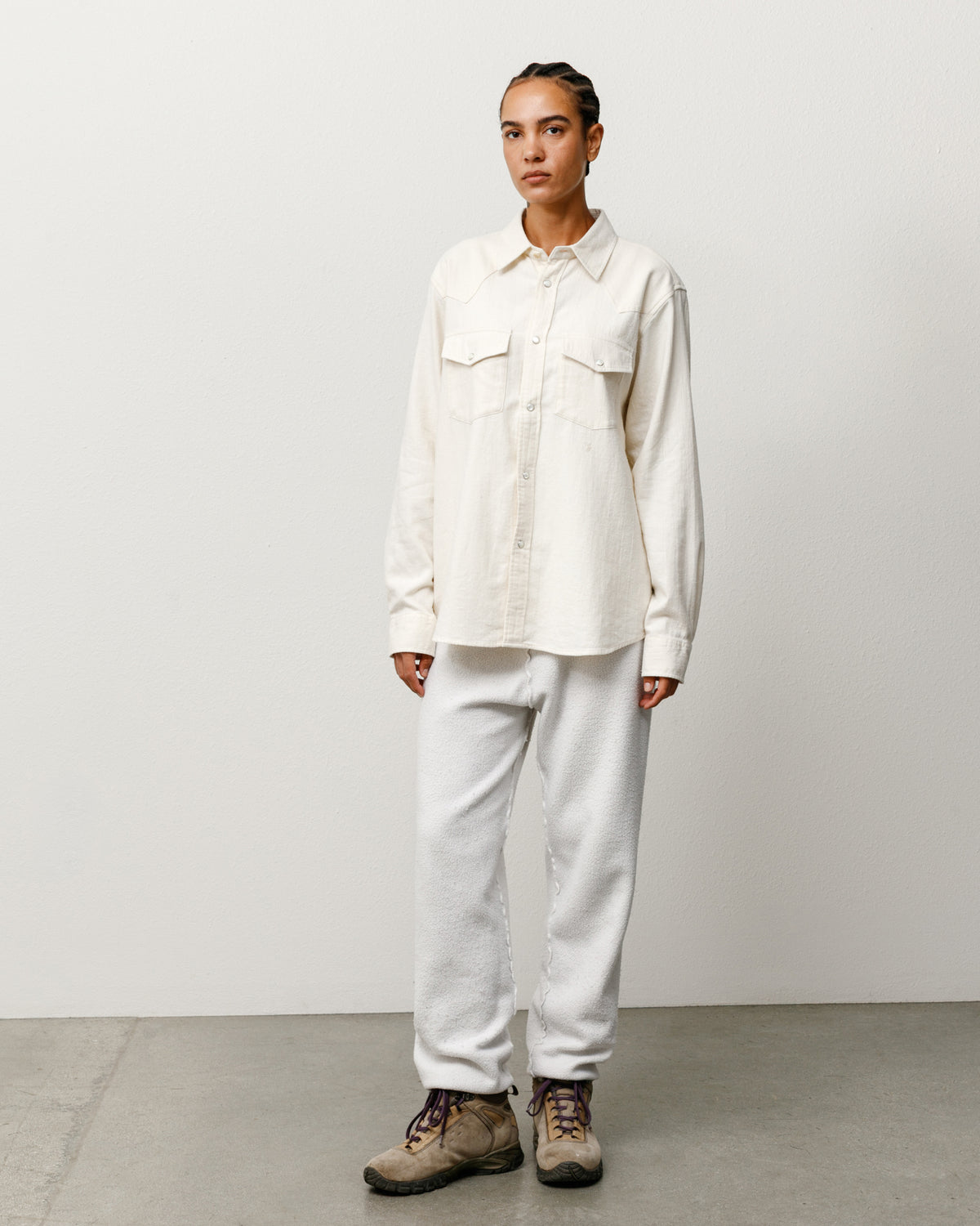 Cotton Silk Western Shirt – Off White | Tops & Shirts | Stüssy Japan
