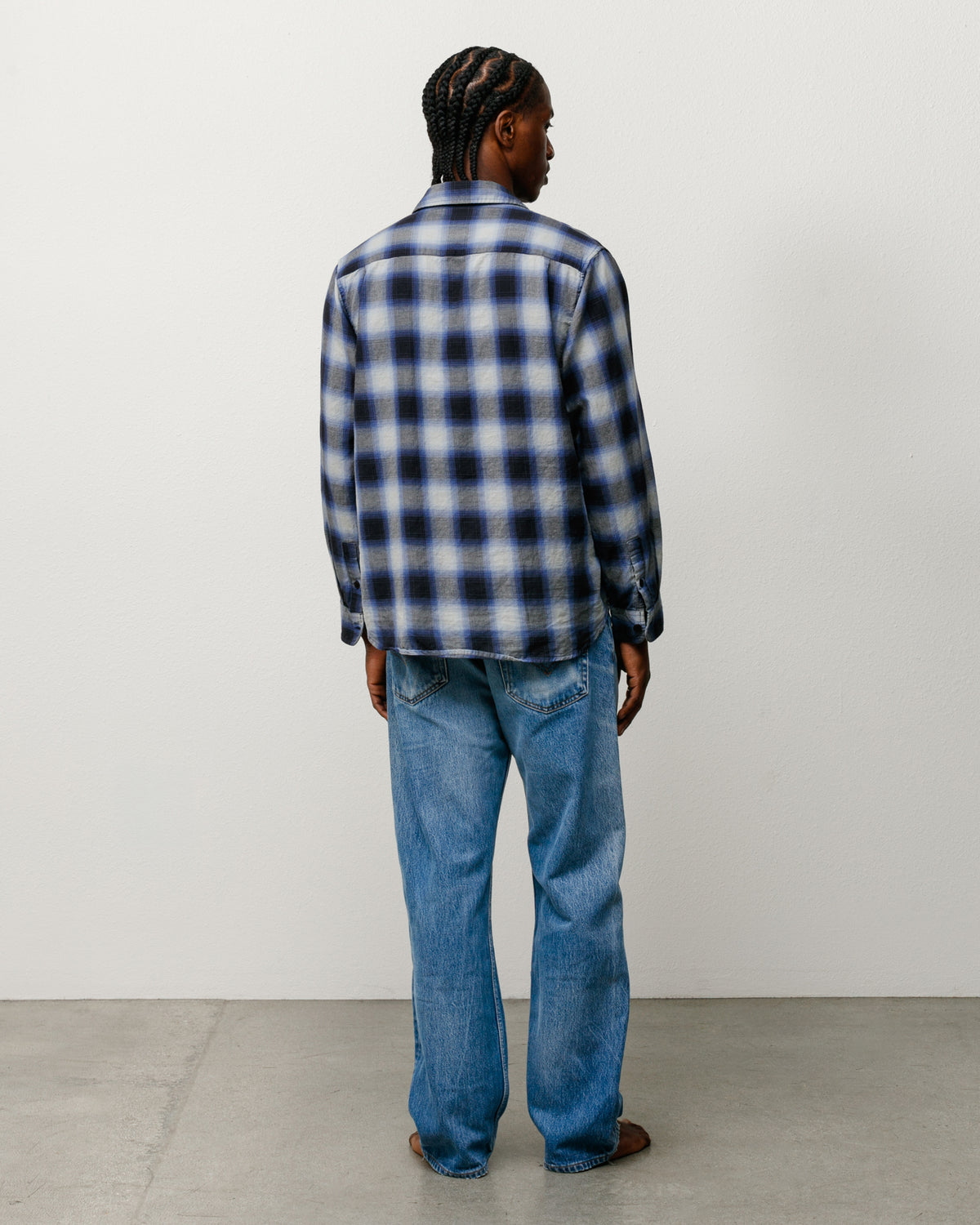 Beach Ombre Plaid Shirt – Black | Tops & Shirts | Stüssy Japan