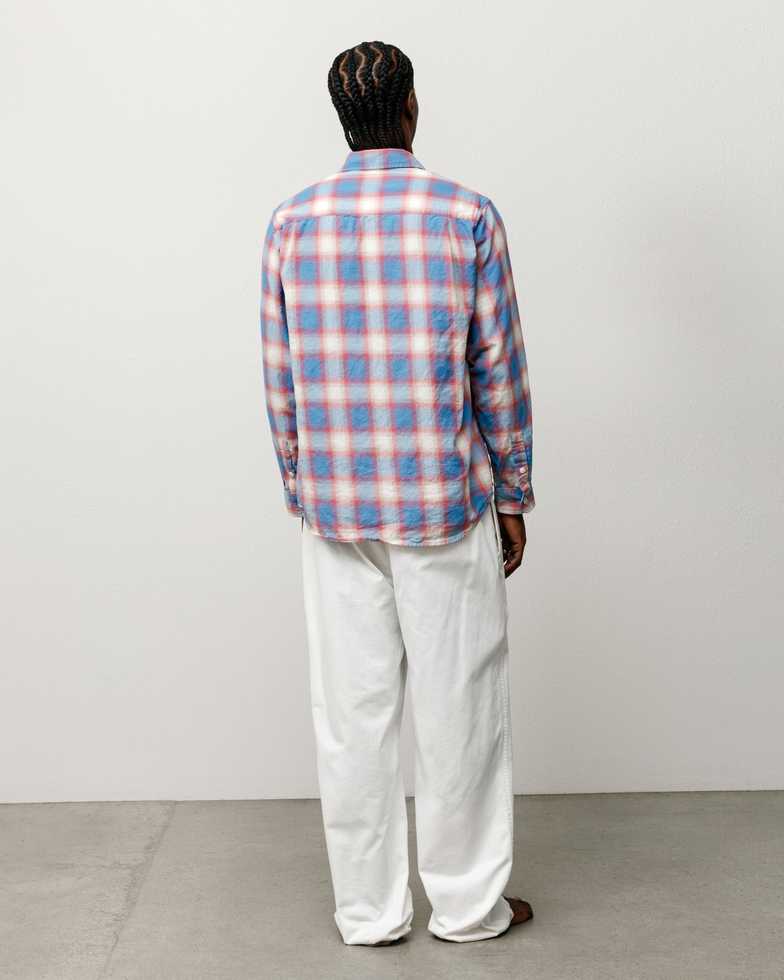 Beach Ombre Plaid Shirt – Blue | Tops & Shirts | Stüssy Japan