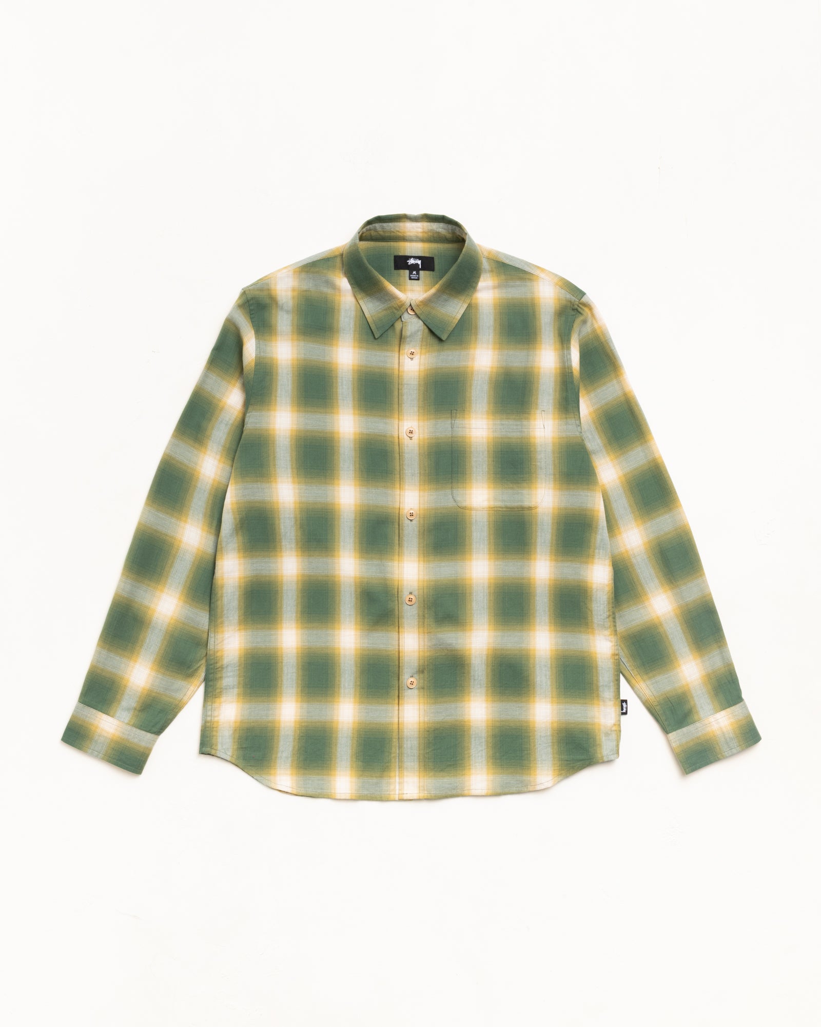Beach Ombre Plaid Shirt – Green | Tops & Shirts | Stüssy Japan