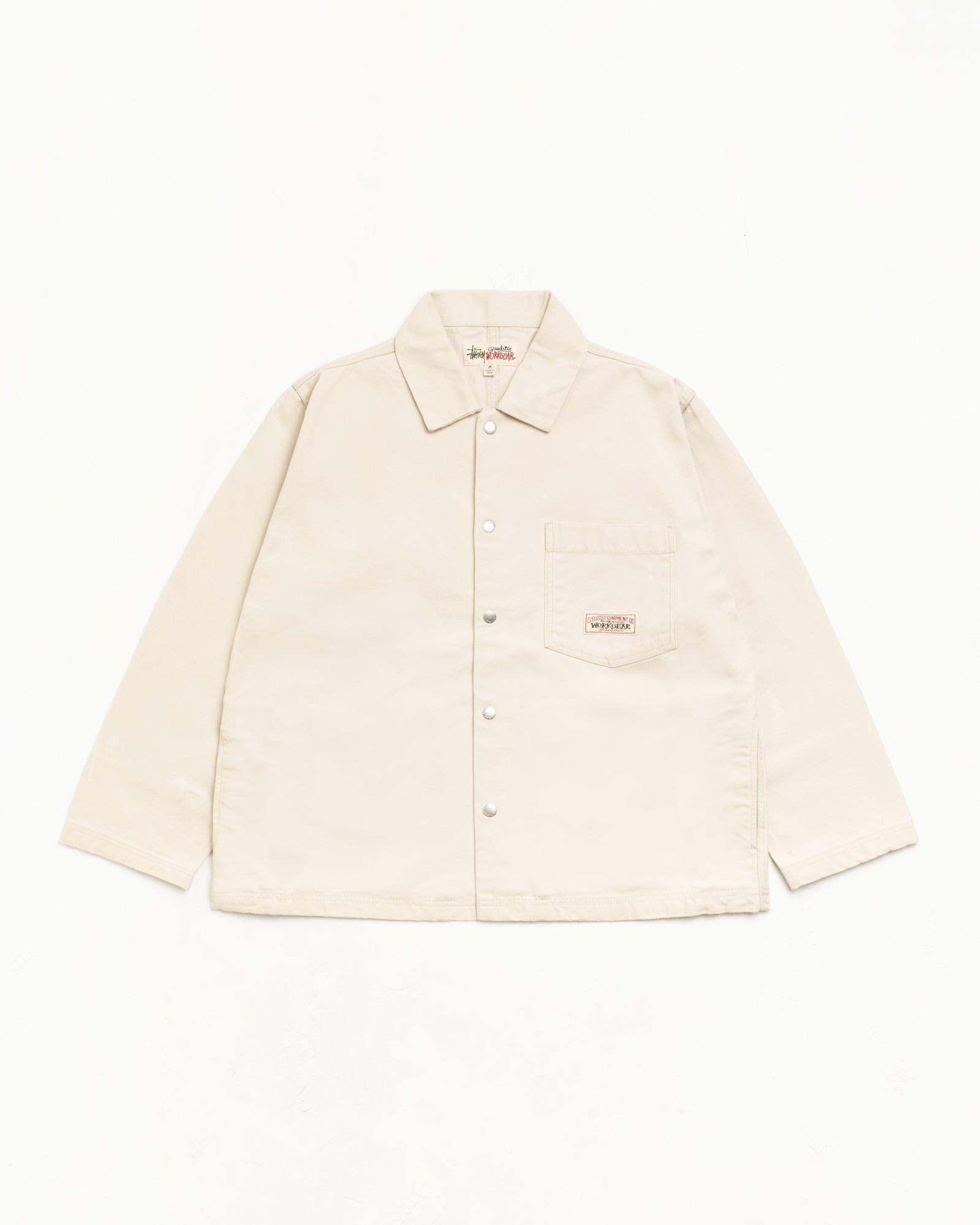 Canvas Work Overshirt - Bone | Tops & Shirts | Stüssy Japan