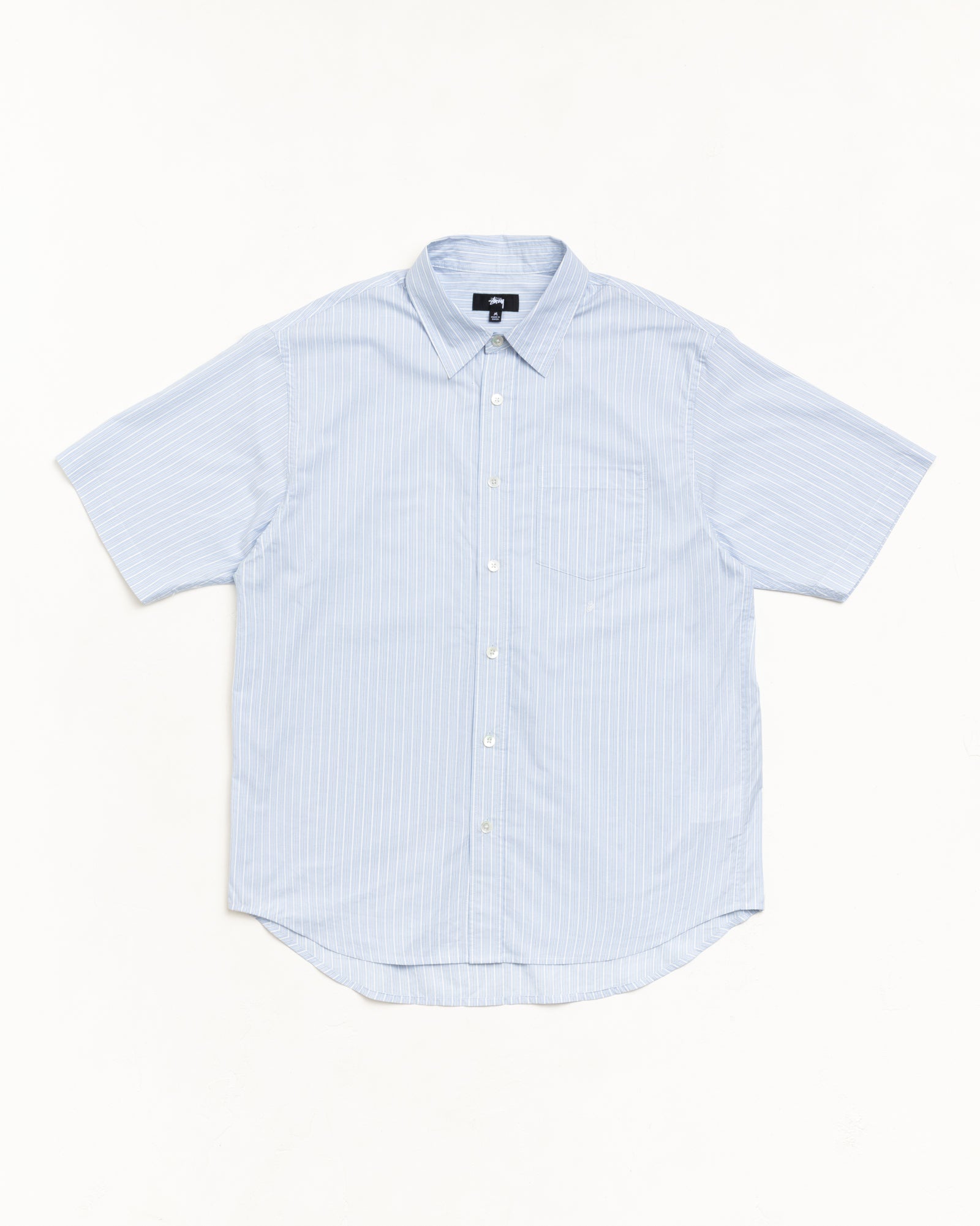 Standard Ss Shirt Unisex Short Sleeve In Blue Stripe