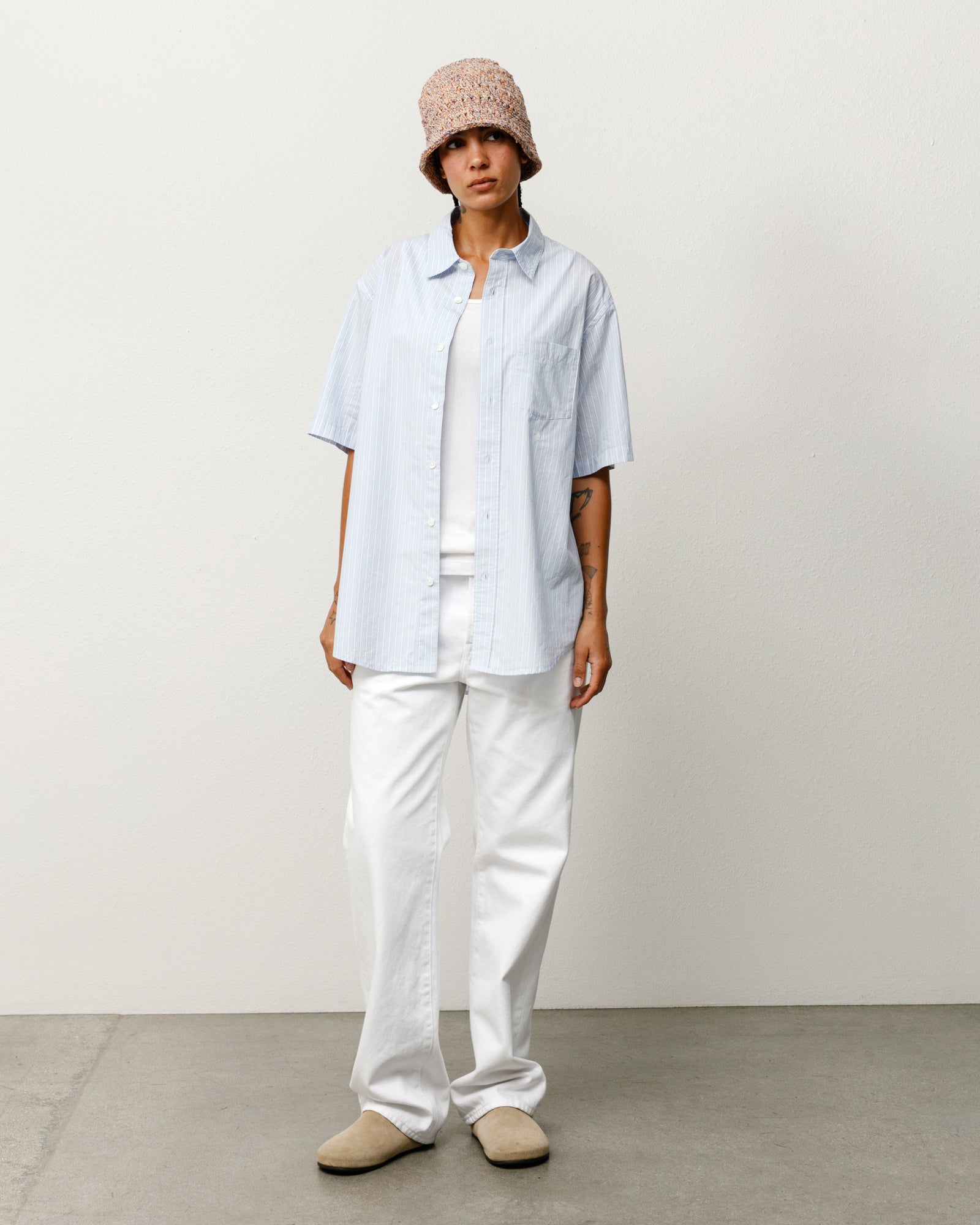 Standard Ss Shirt – Blue Stripe | Tops & Shirts | Stüssy Japan