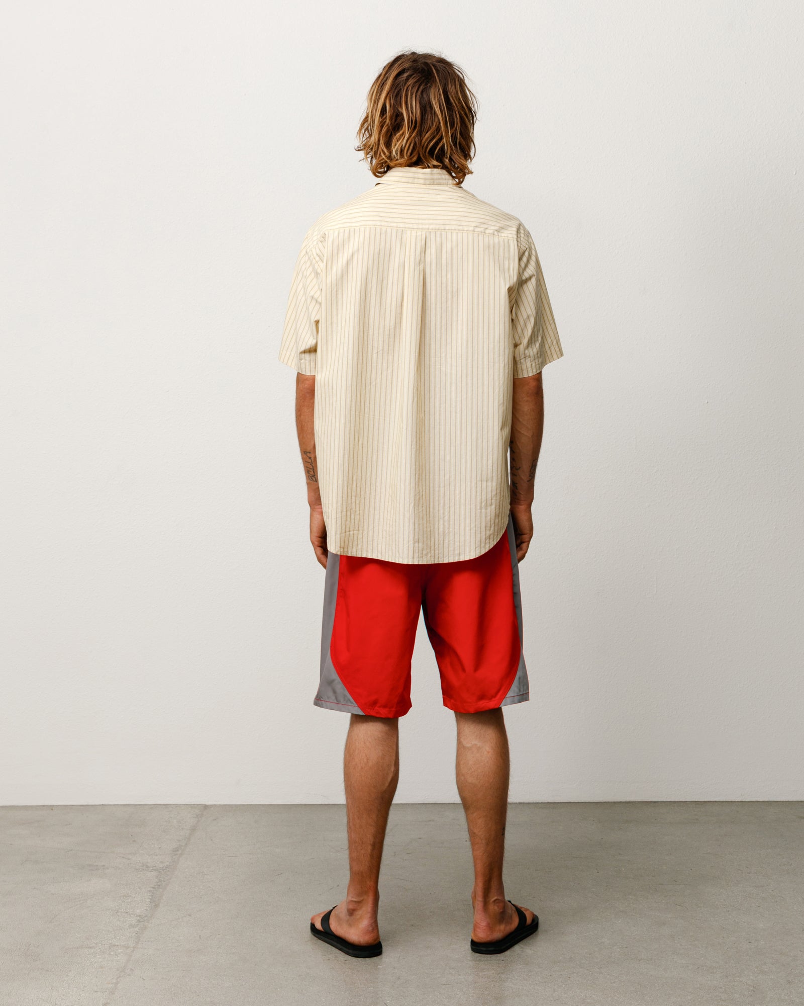 Standard Ss Shirt Unisex Short Sleeve In Yellow Stripe