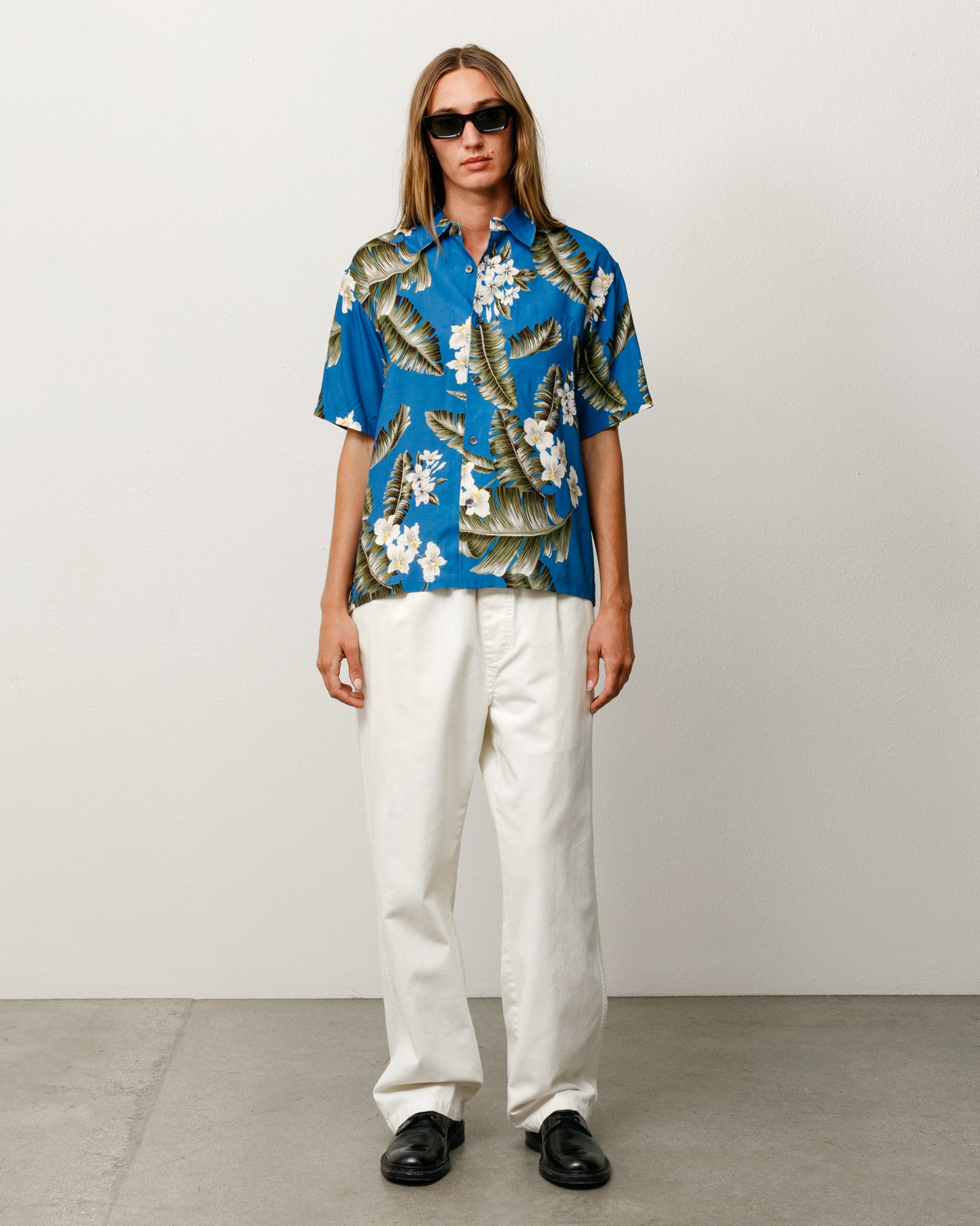 Hawaiian Floral Ss Shirt – Blue | Tops & Shirts | Stüssy Japan