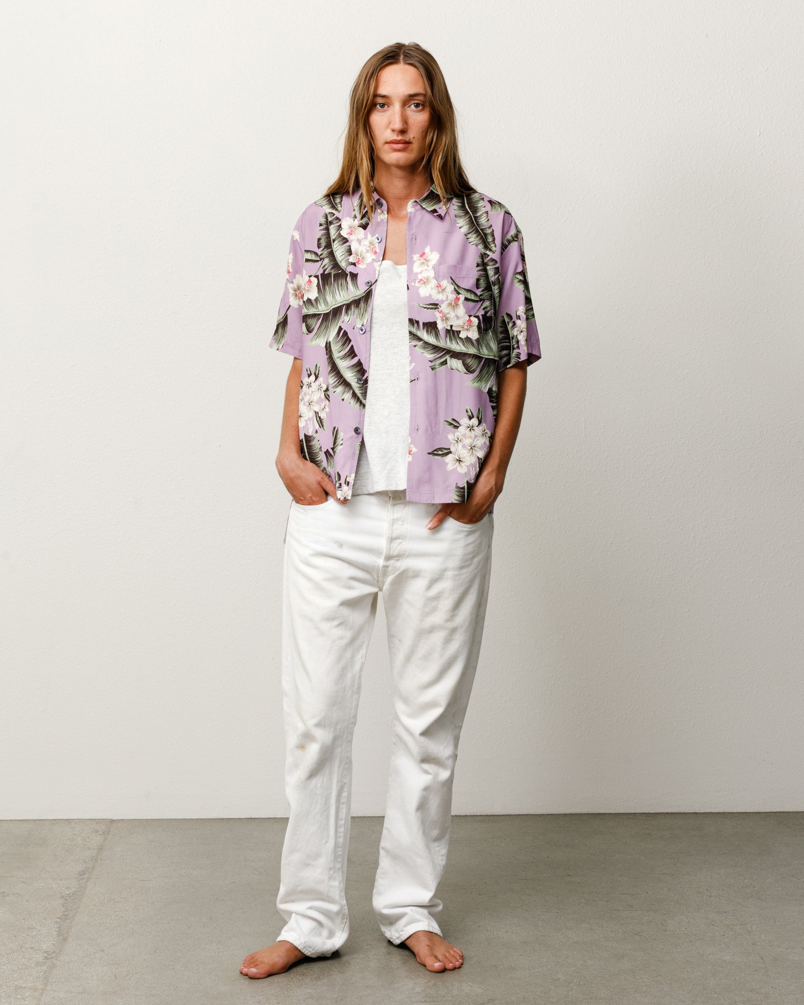 Hawaiian Floral Ss Shirt – Lavender | Tops & Shirts | Stüssy Japan
