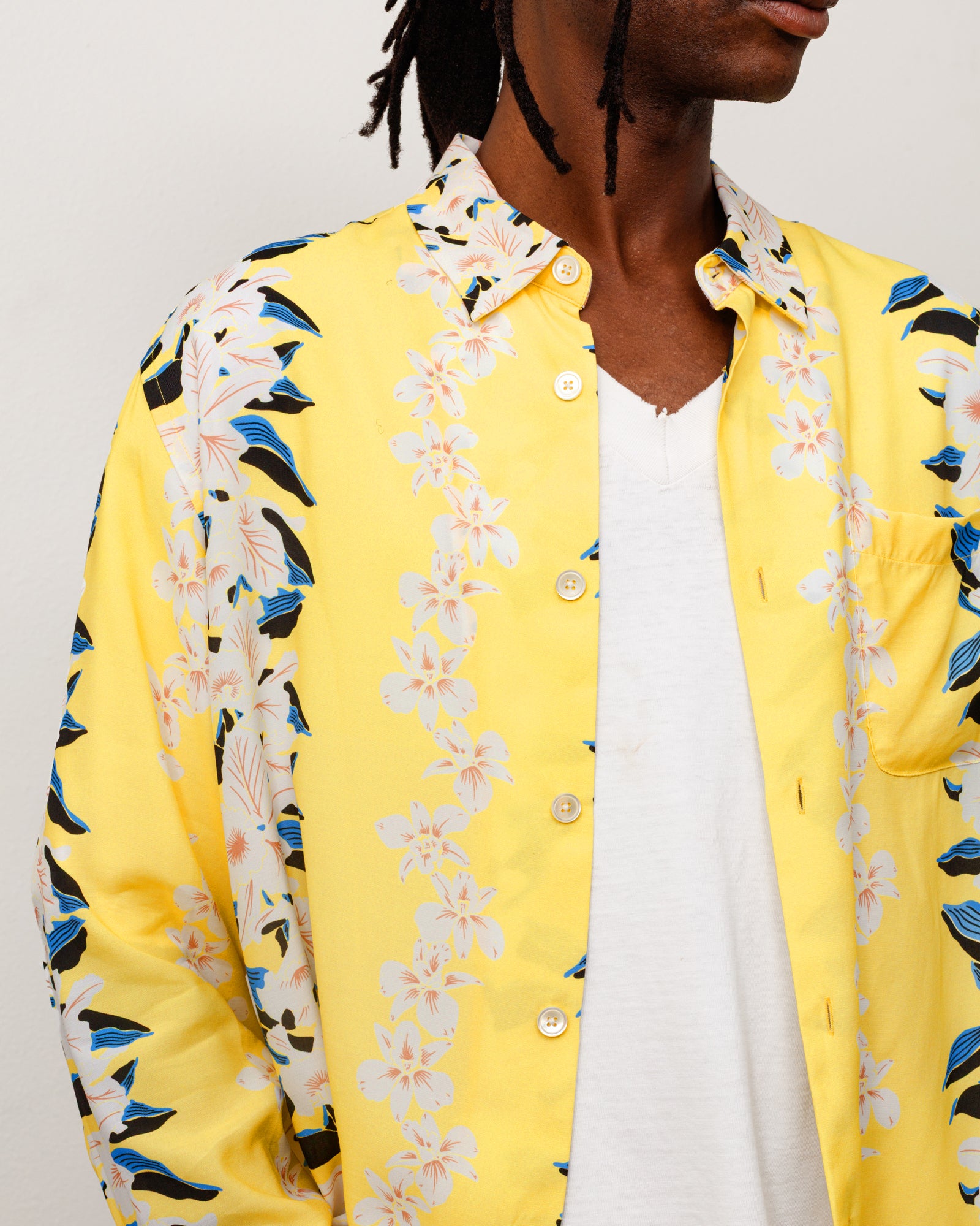 Hawaiian Floral Shirt - Yellow | Tops & Shirts | Stüssy Japan