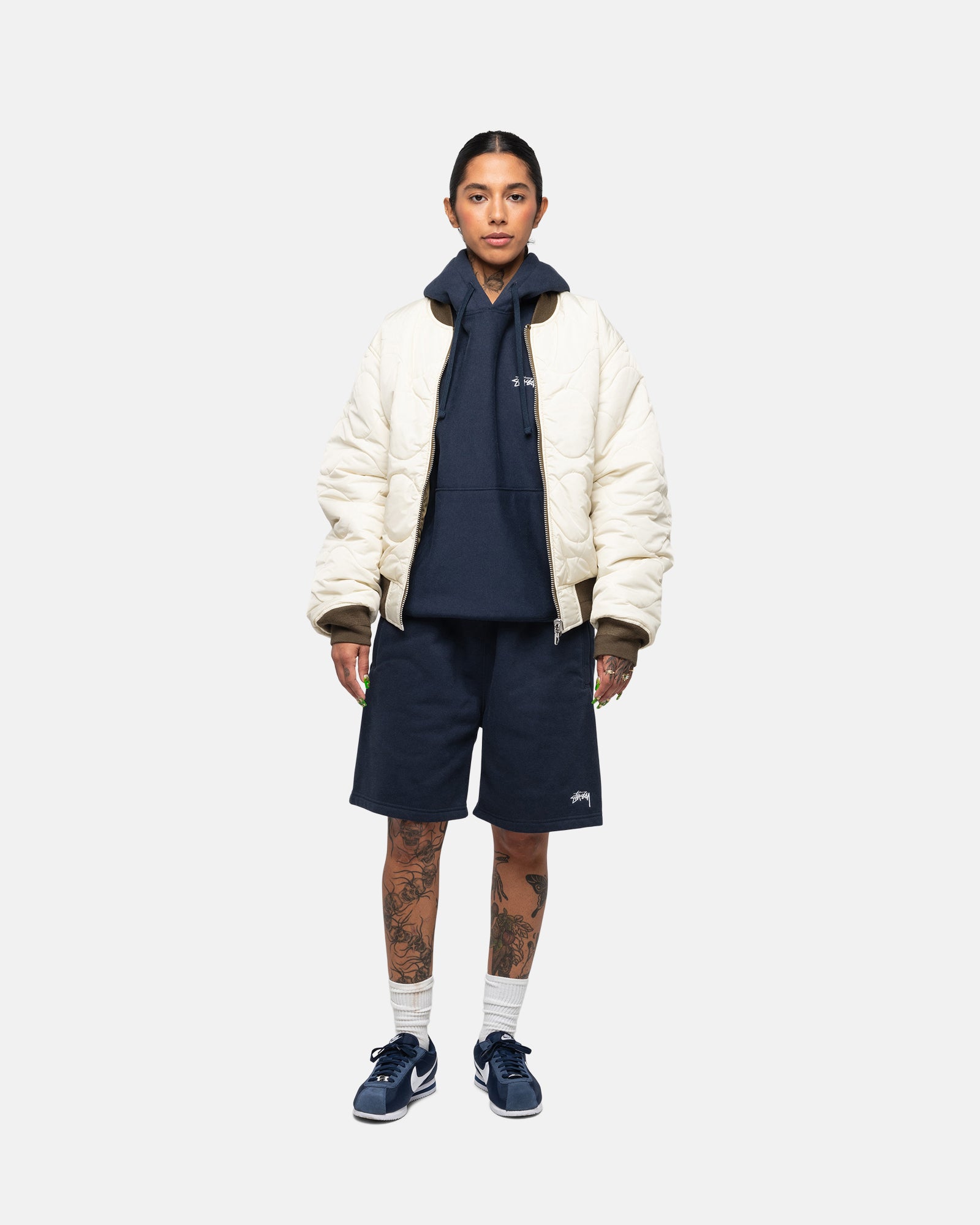 Stüssy Stock Logo Sweatshort Navy