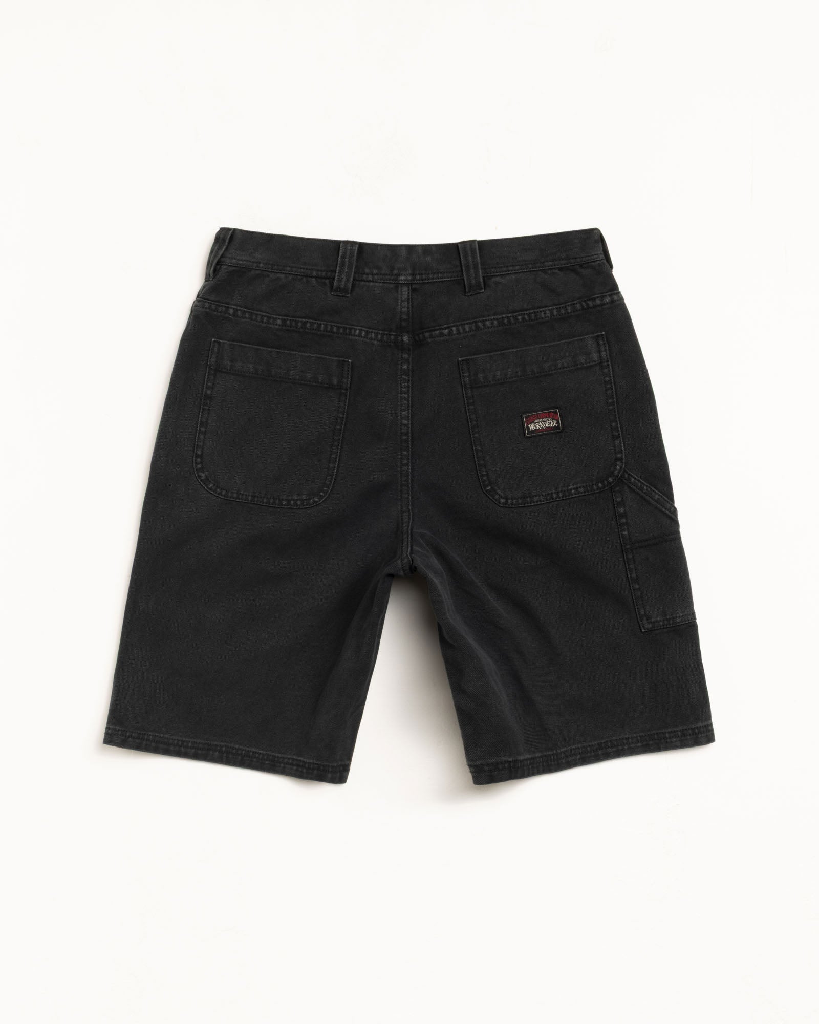 Washed Canvas Work Short – Black | Shorts | Stüssy Japan