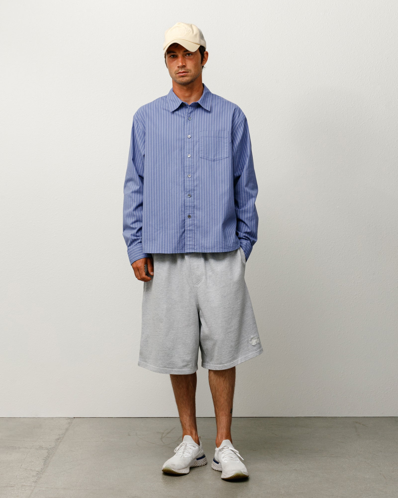 Jersey Short – Grey Heather | Bottoms | Stüssy Japan