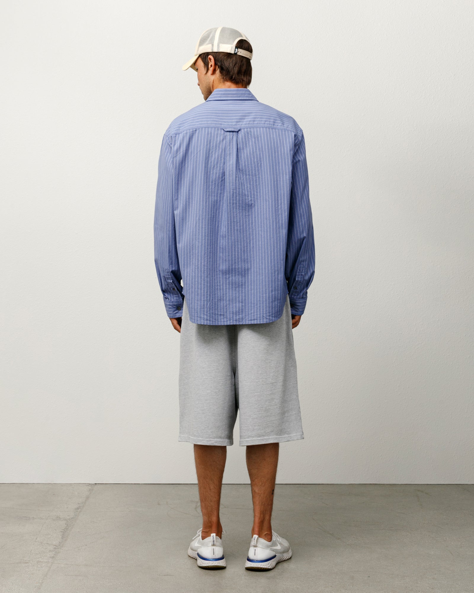 Jersey Short Mens Regular In Grey Heather