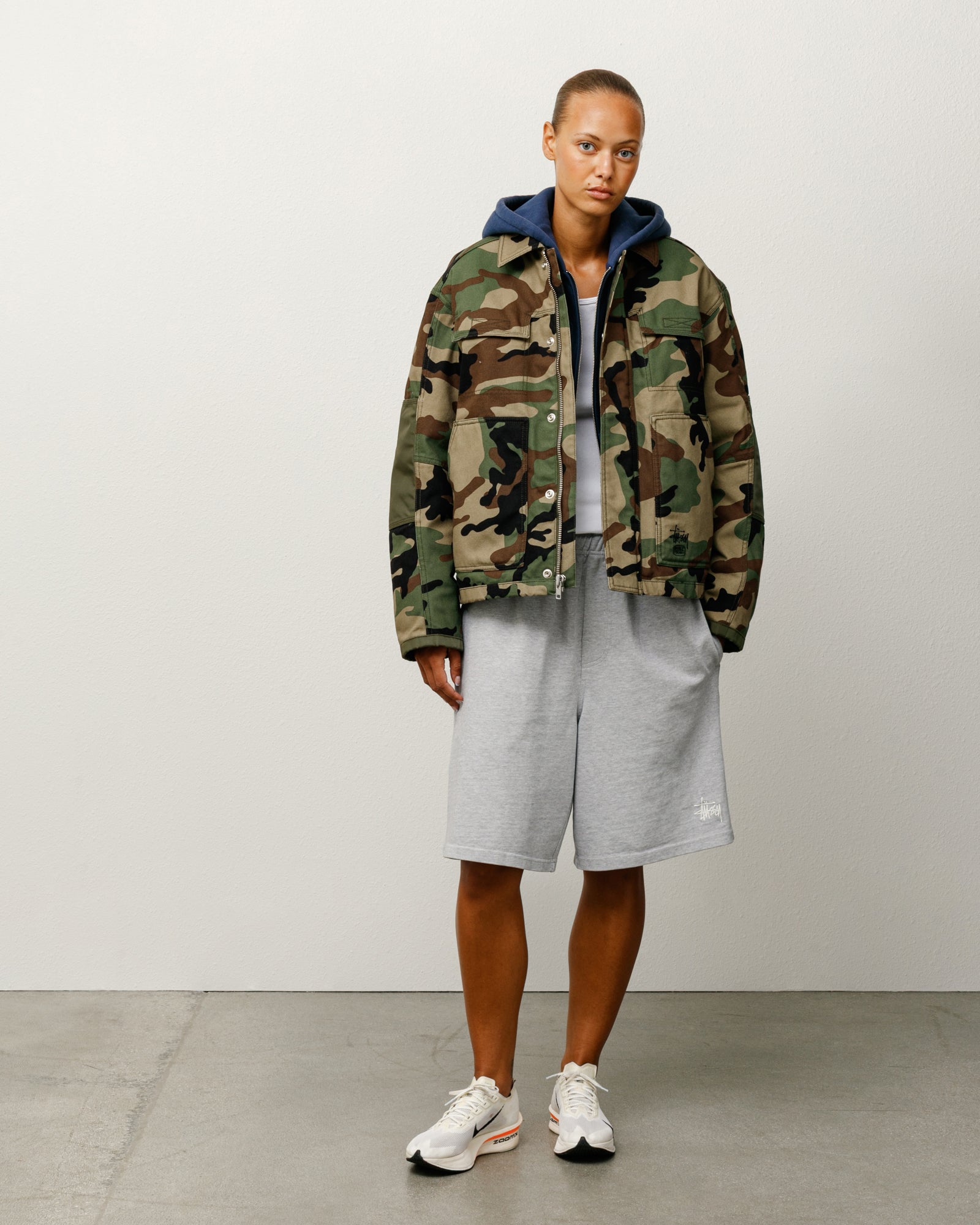 Jersey Short Mens Regular In Grey Heather