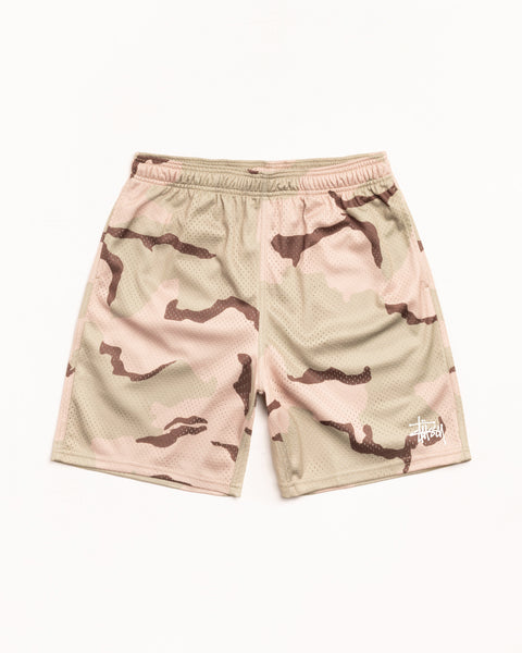 Mesh Short Basic Mens Regular In Sand Camo