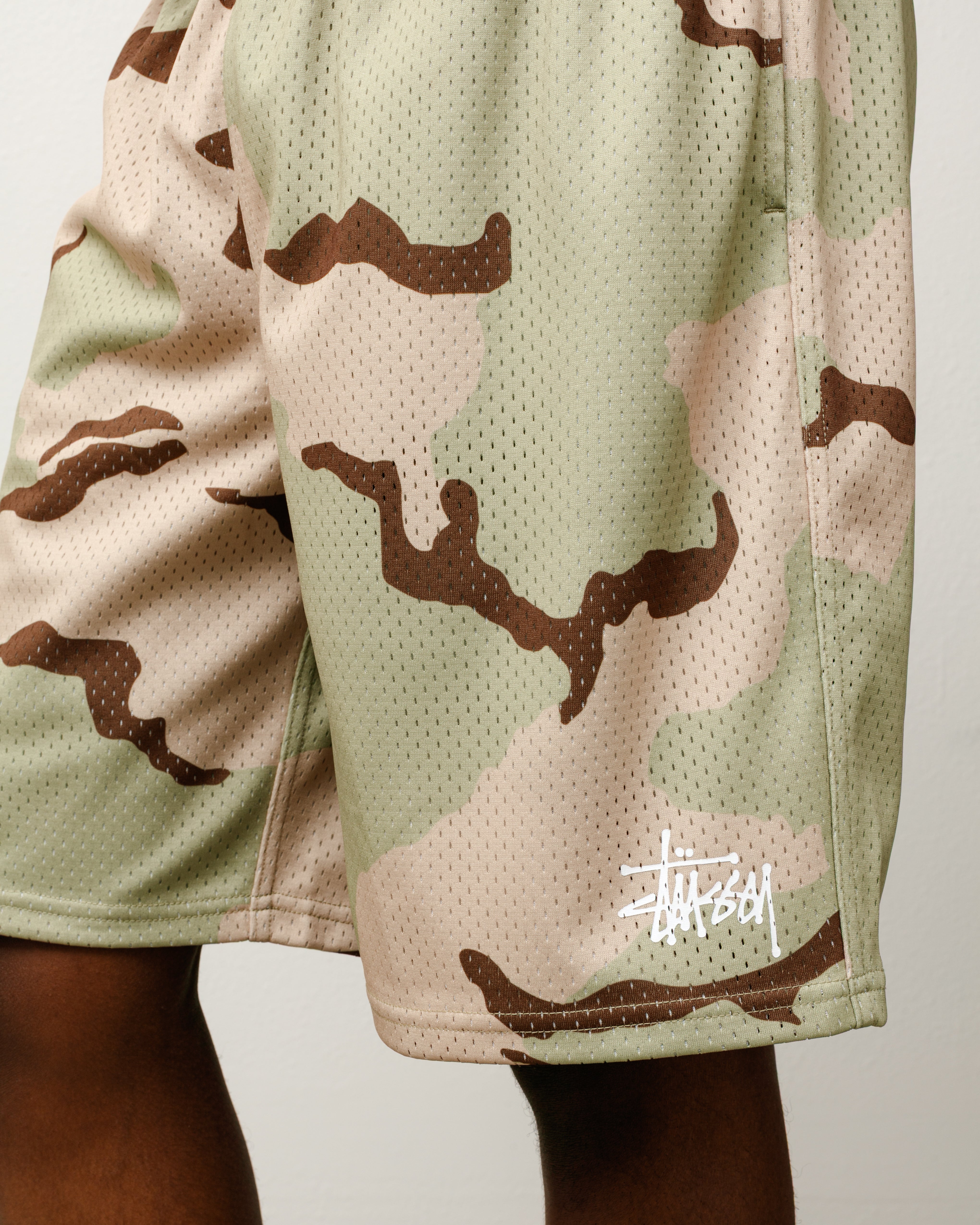 Basic Mesh Short – Sand Camo | Shorts | Stüssy Japan