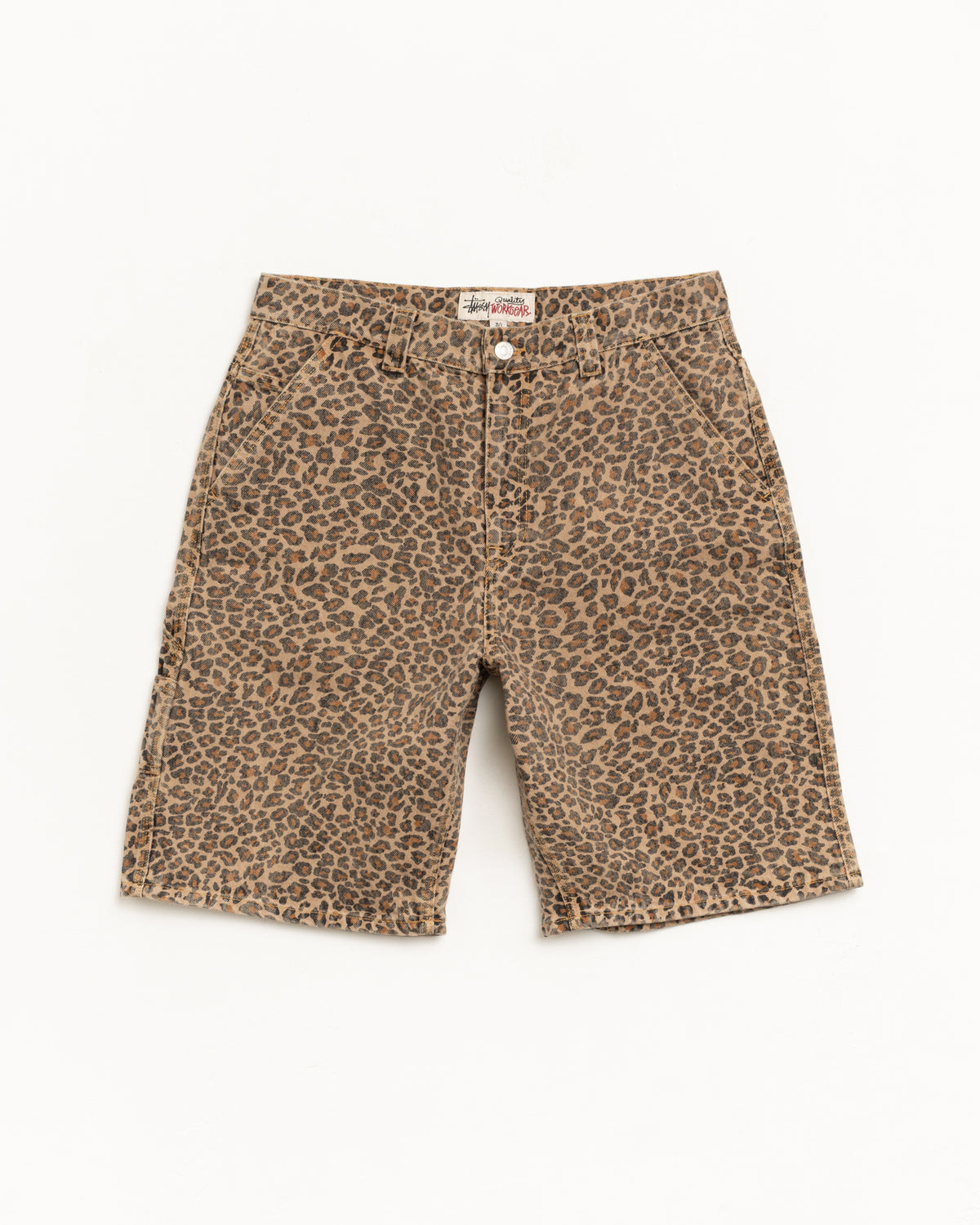 Denim Work Short – Leopard | Shorts | Stüssy Japan