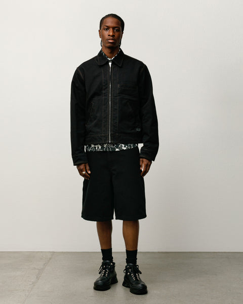 Work Short Canvas Mens Regular In Black