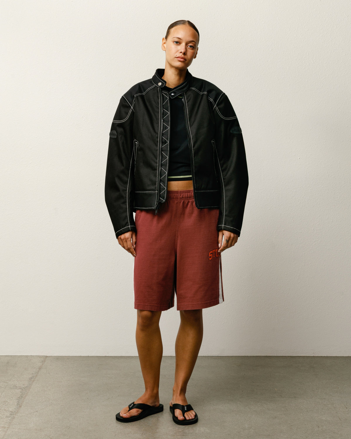 Stripe Jersey Short – Burgundy | Shorts & Trunks | Stüssy Japan