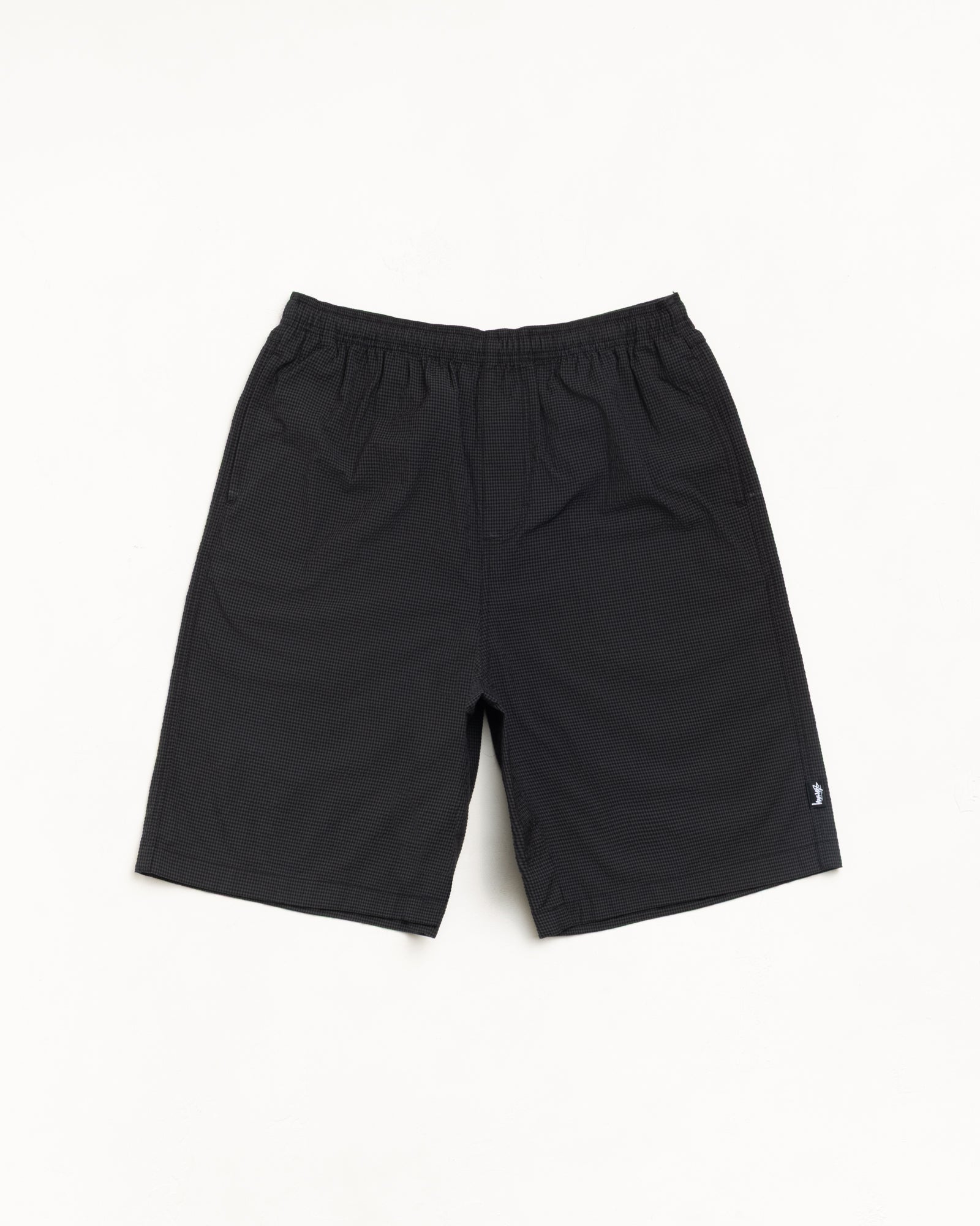 Baggy Seersucker Beach Short – Black | Shorts & Trunks | Stüssy Japan