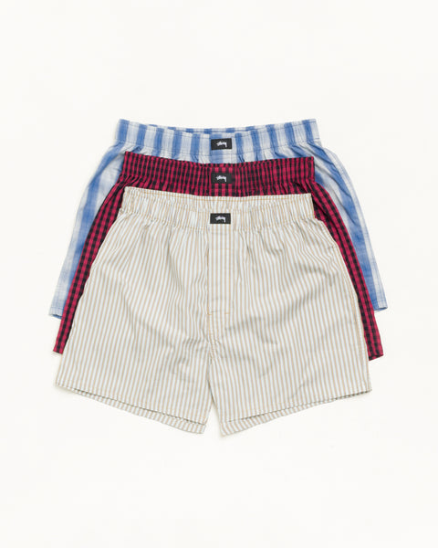 Stussy Boxer Short- 3 Pack Mens In Multi