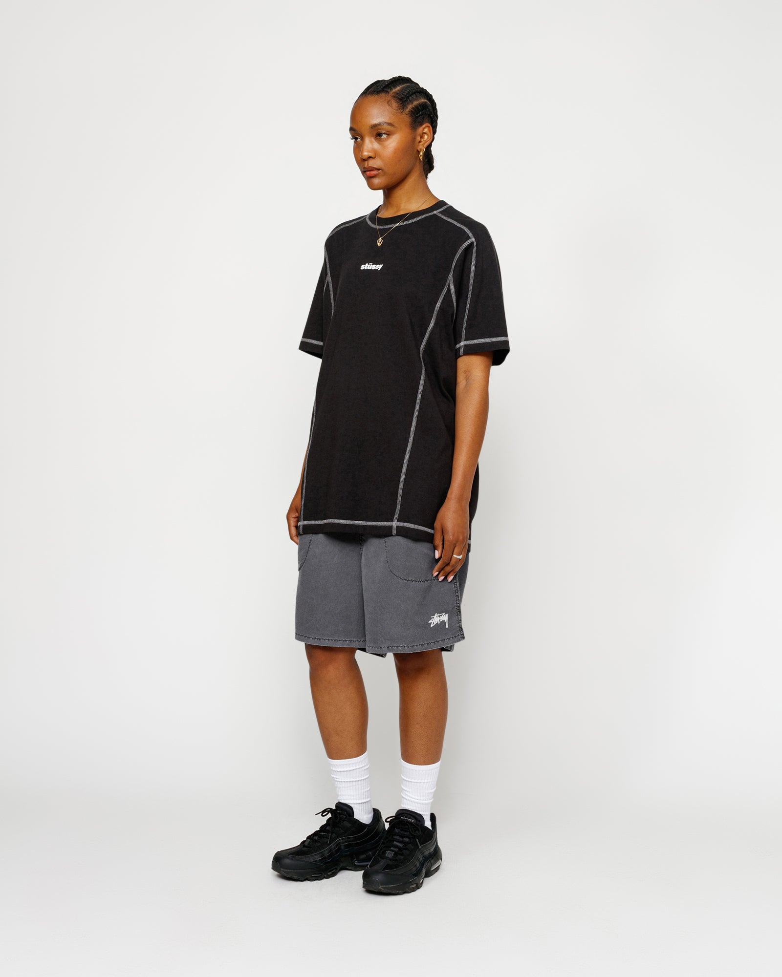 Stüssy Water Short Pigment Stock Charcoal Shorts