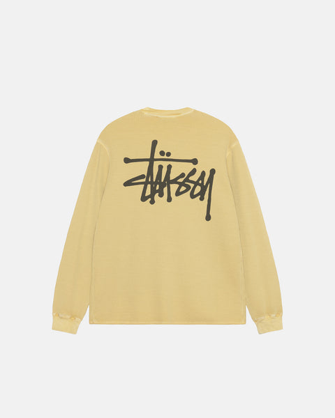 Stüssy Basic Stock Ls Thermal Dusty Yellow Tops