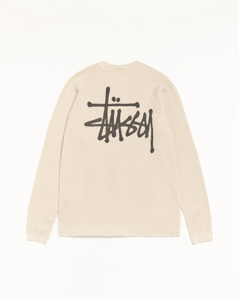 Raglan Thermal Basic Stock Mens Long Sleeve In Bone