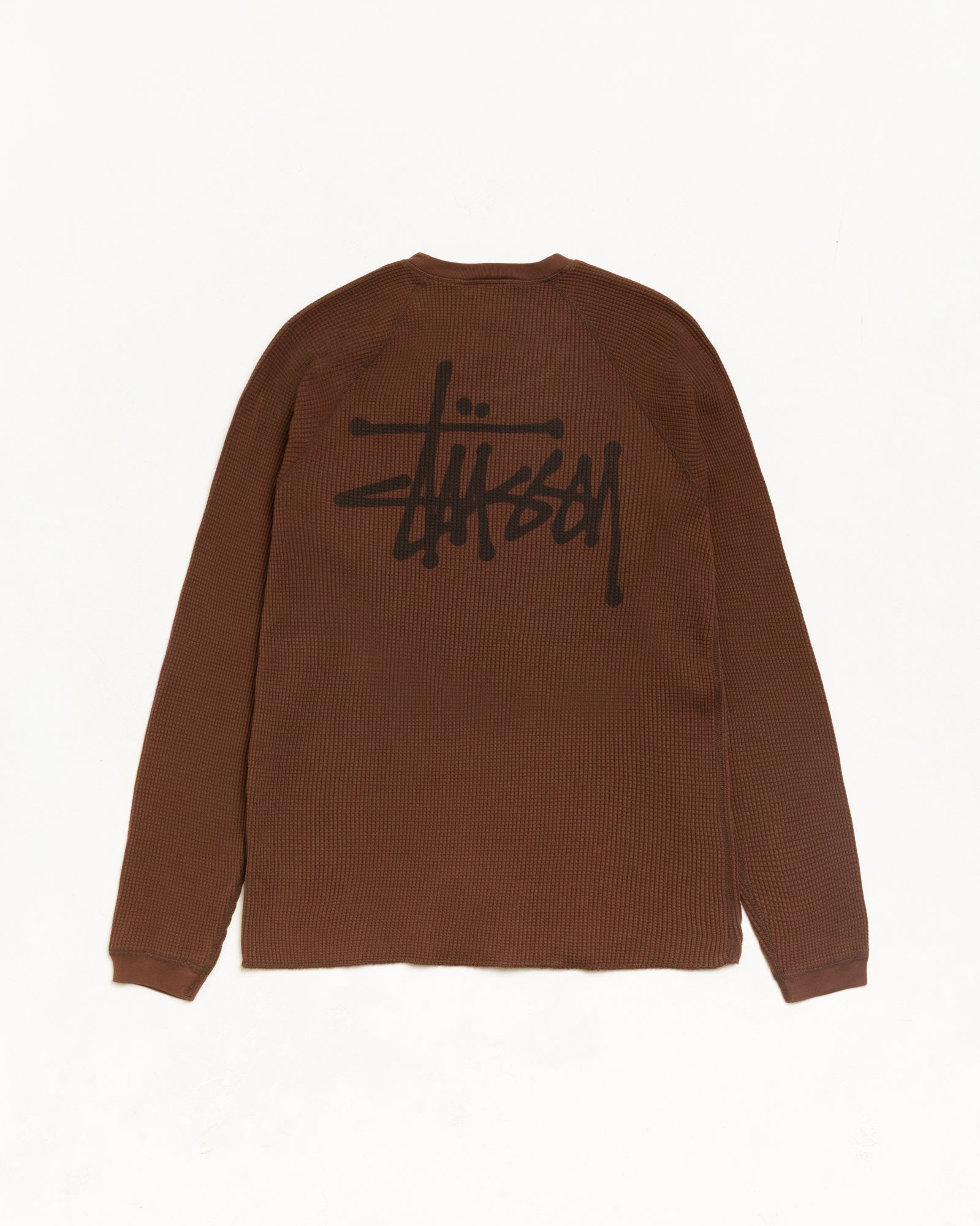 Basic Stüssy Thermal - Brown | Tops & Knits | Stüssy Japan