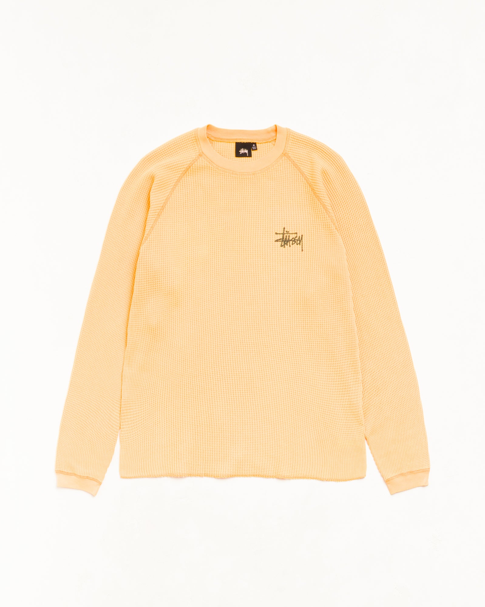 Raglan Thermal Basic Stock Unisex Long Sleeve In Orange