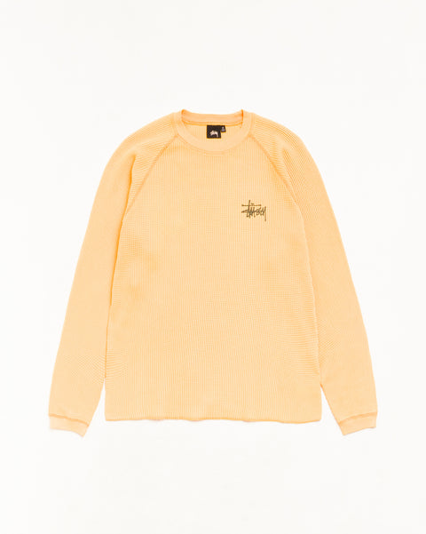 Raglan Thermal Basic Stock Unisex Long Sleeve In Orange